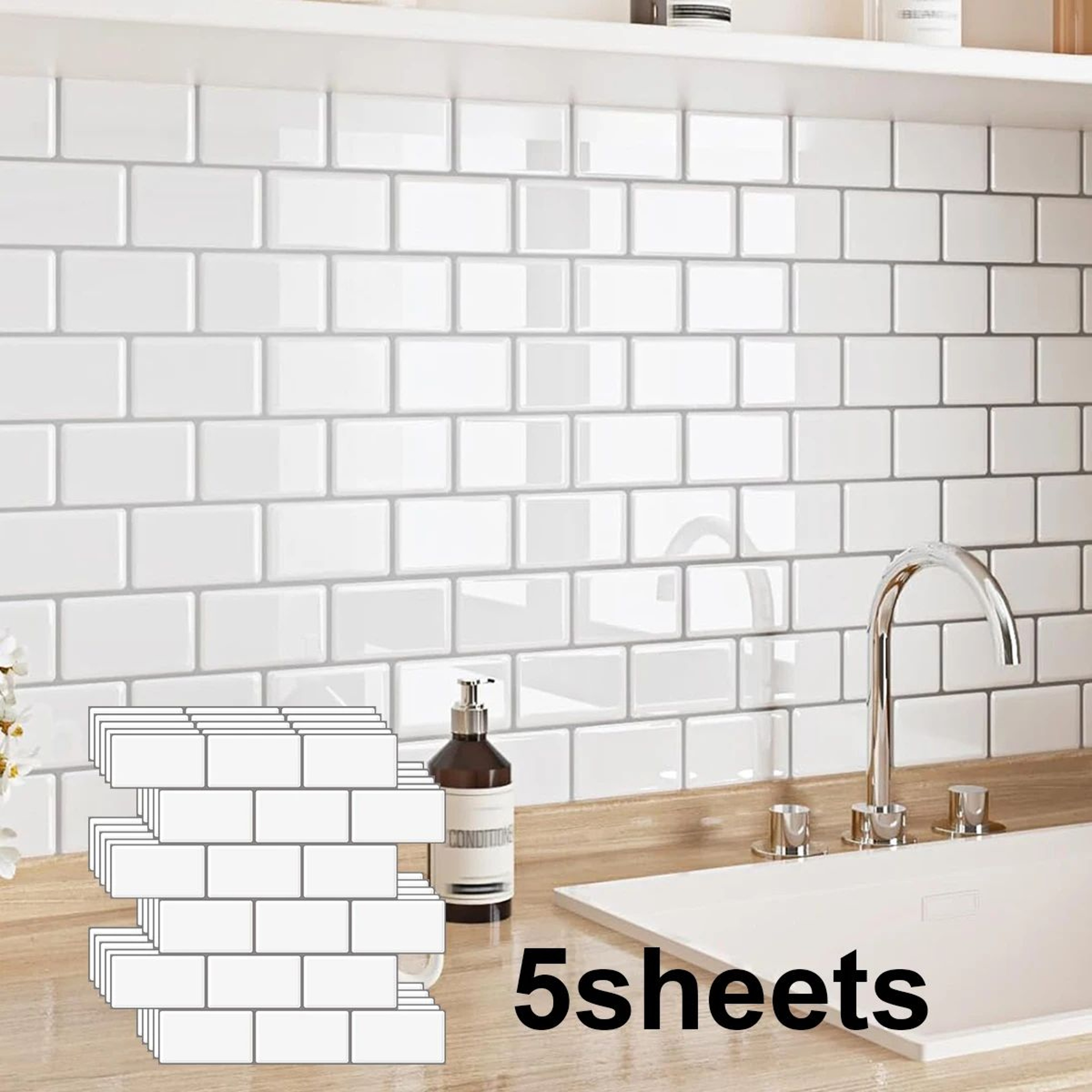 Tilevera Waterproof Peel And Stick Backsplash Tiles 8
