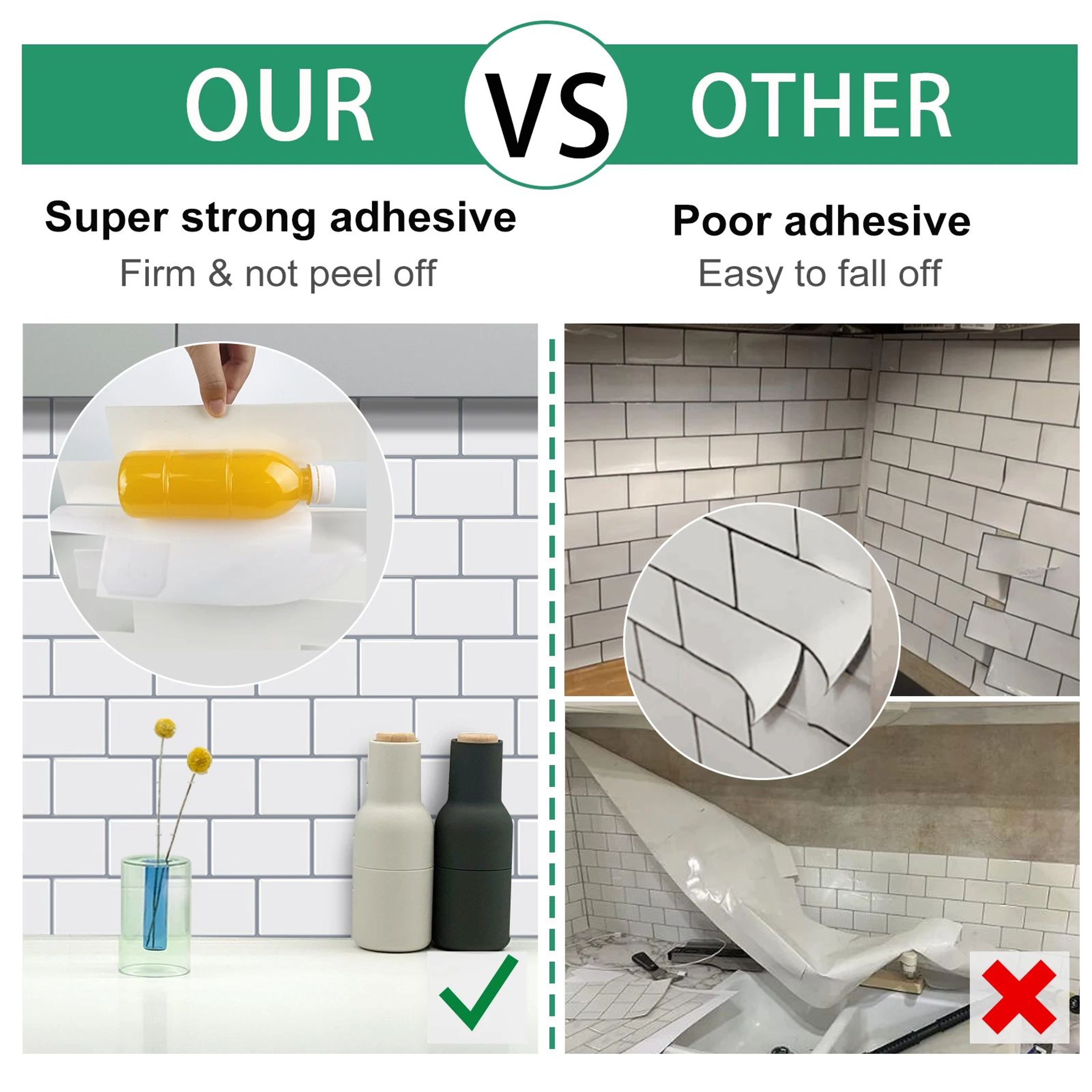Tilevera Waterproof Peel And Stick Backsplash Tiles 2