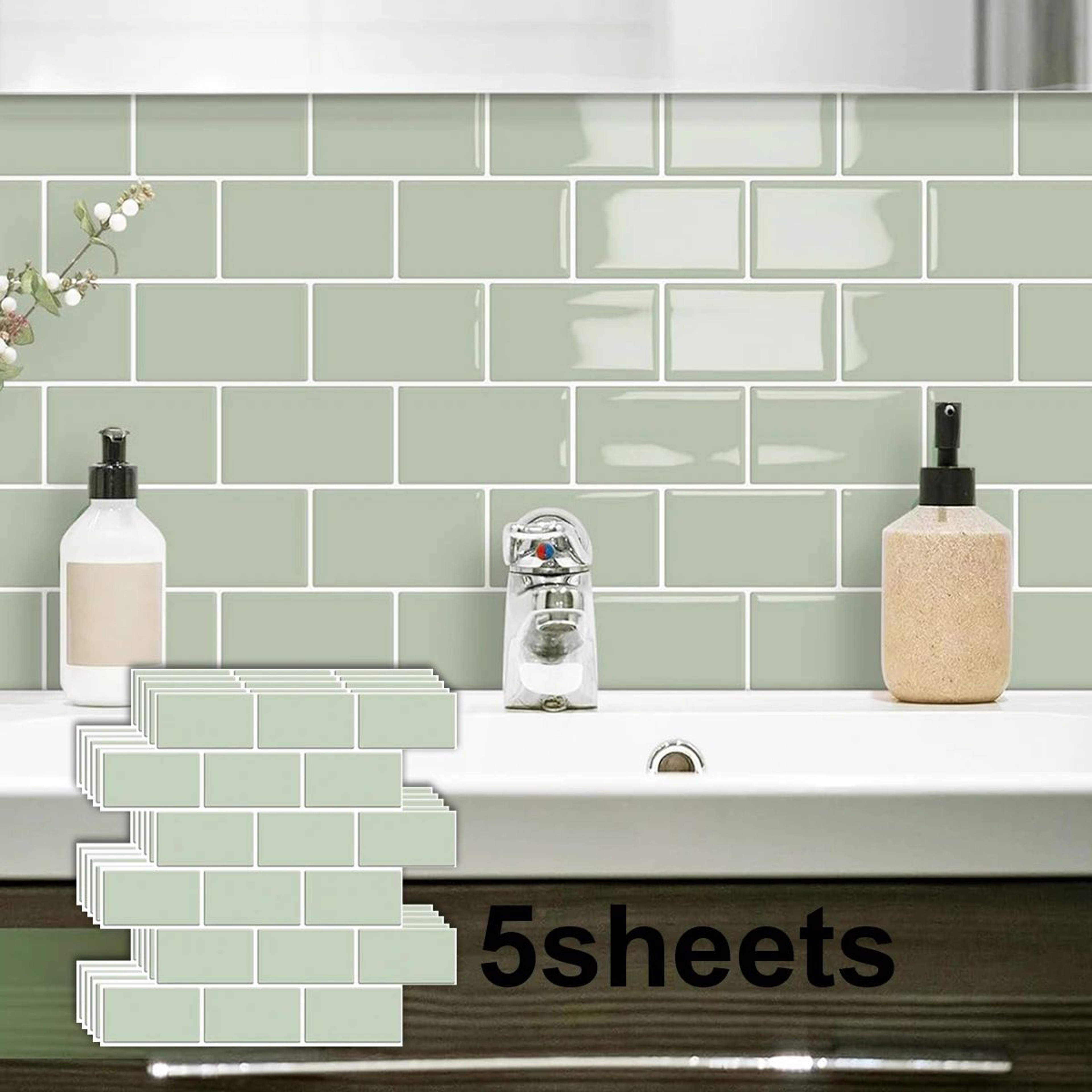 Tilevera Waterproof Peel And Stick Backsplash Tiles 12