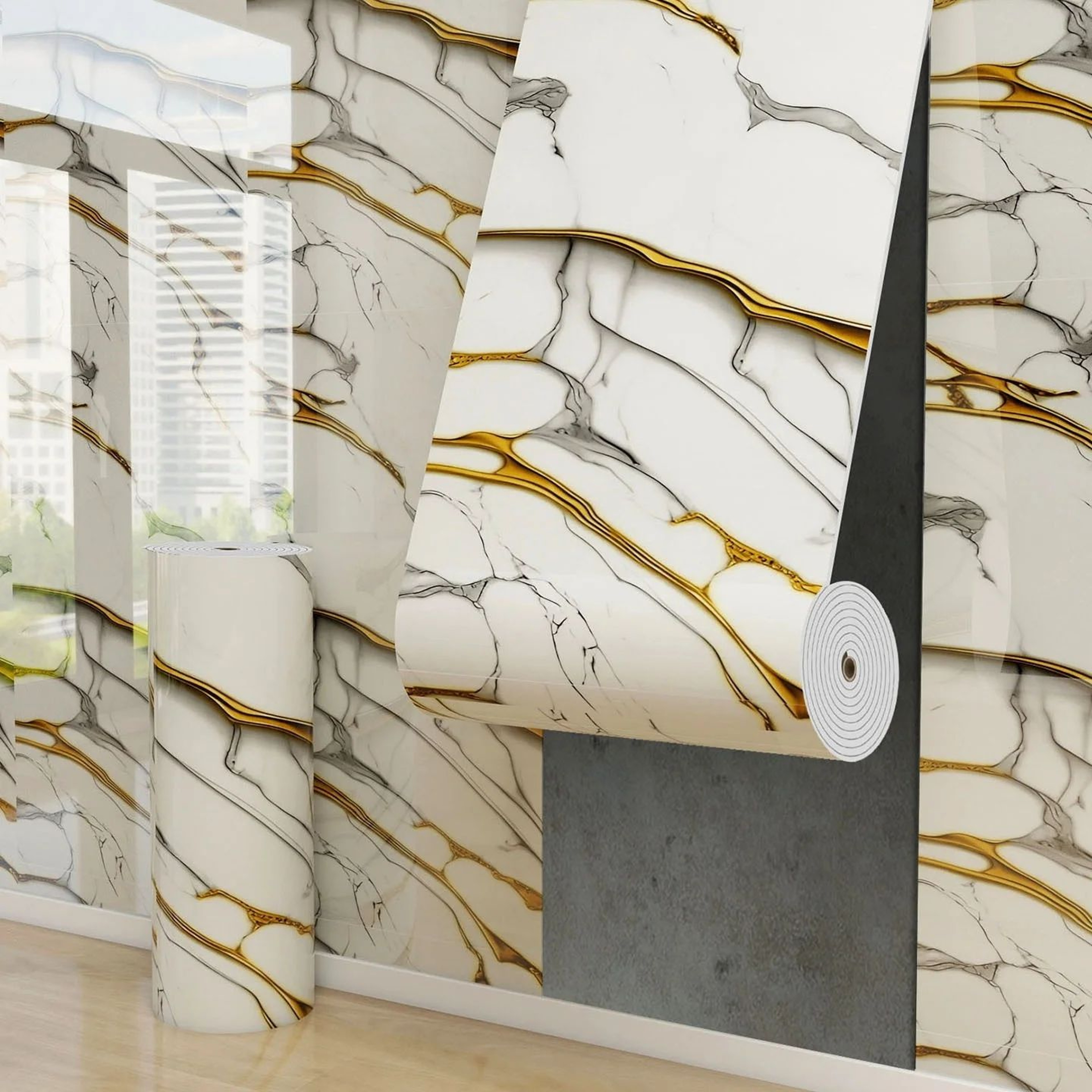 Marblisse Faux Marble Peel And Stick Wall Panels 8