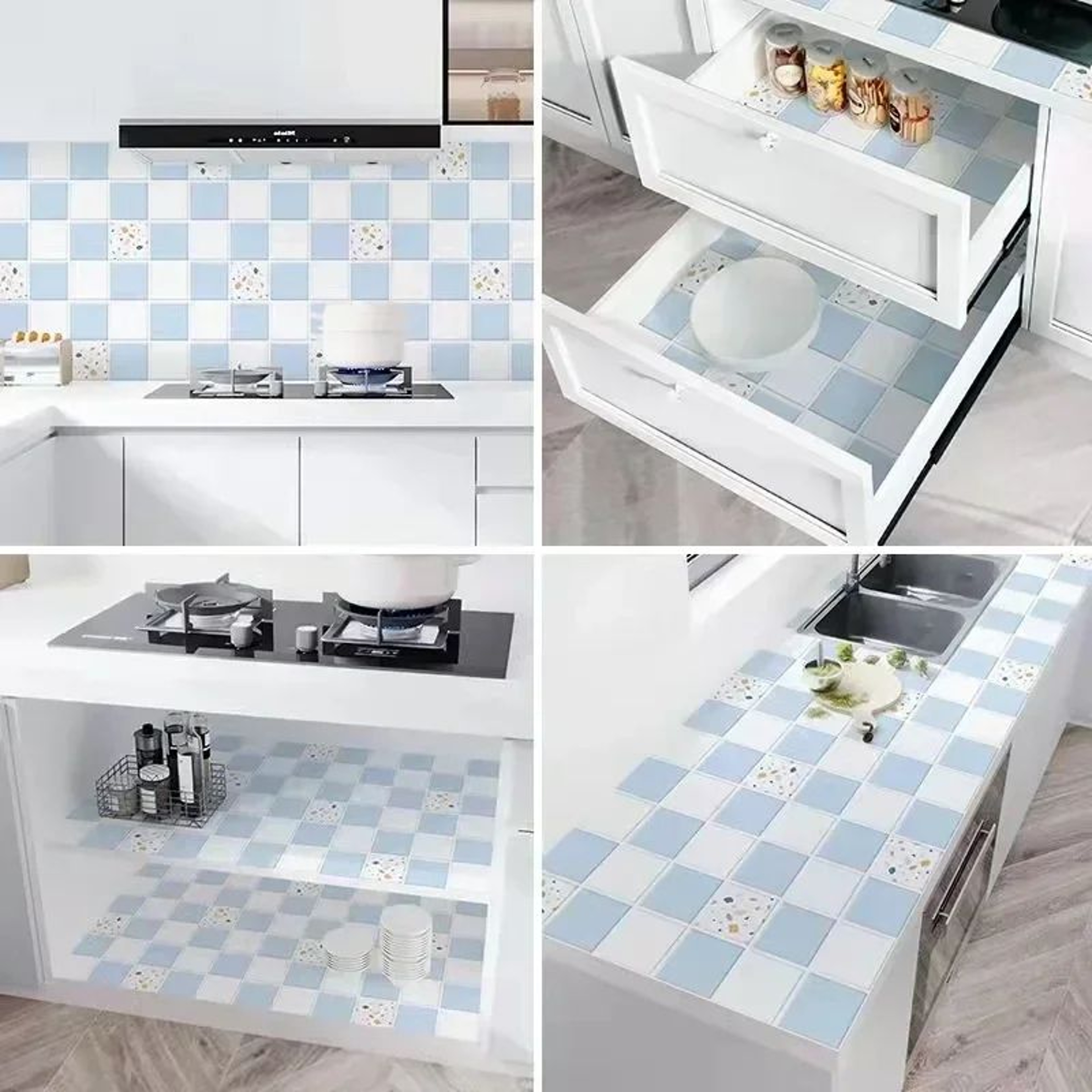 HeatShield Oil Proof Peel And Stick Kitchen Wallpaper 5