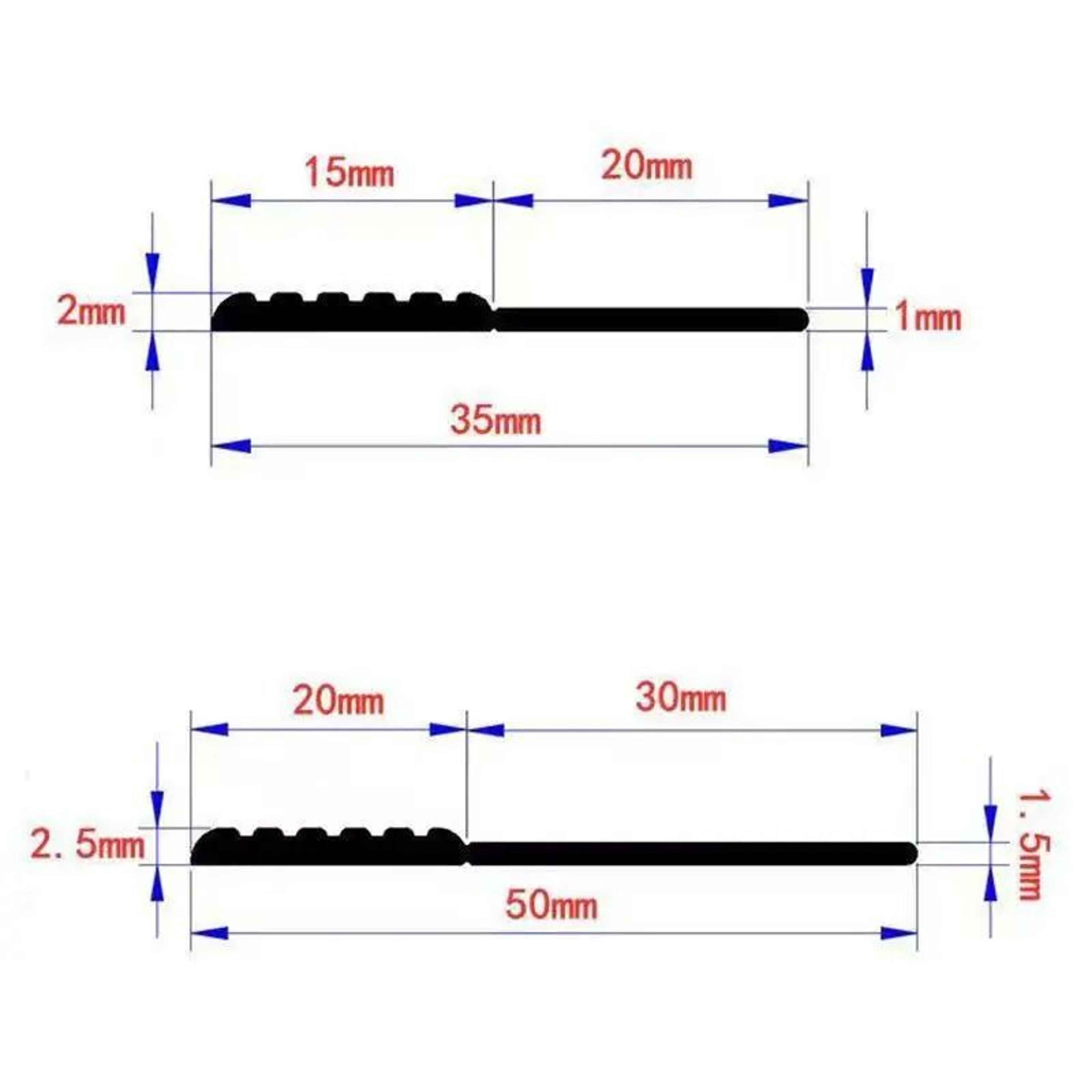 DraftGuard Self Adhesive Silicone Door Bottom Seal 5