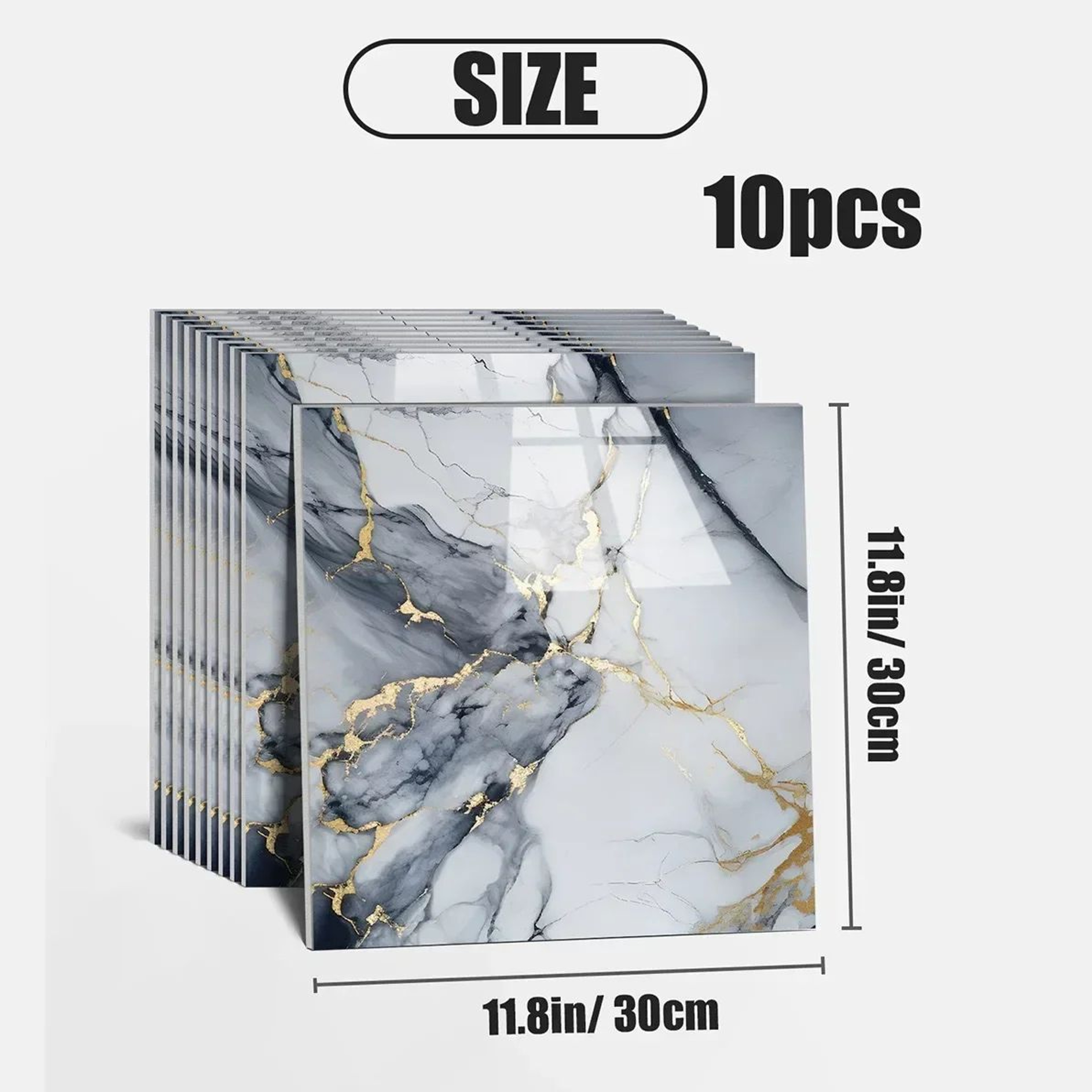 Marblevia 3D Peel And Stick Marble Wall Tiles 5