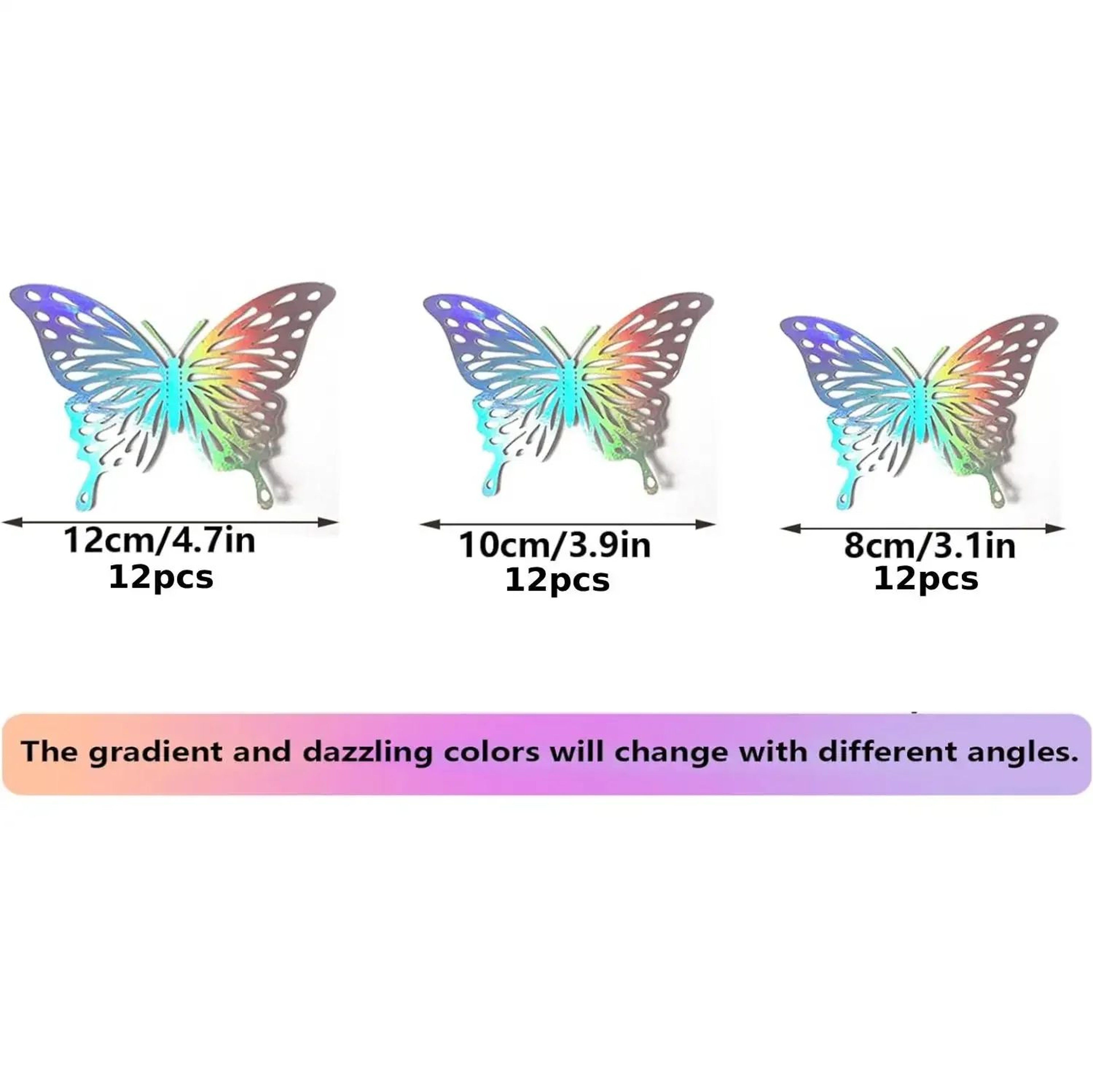 LustraFly 3D Holographic Butterfly Wall Decor 5