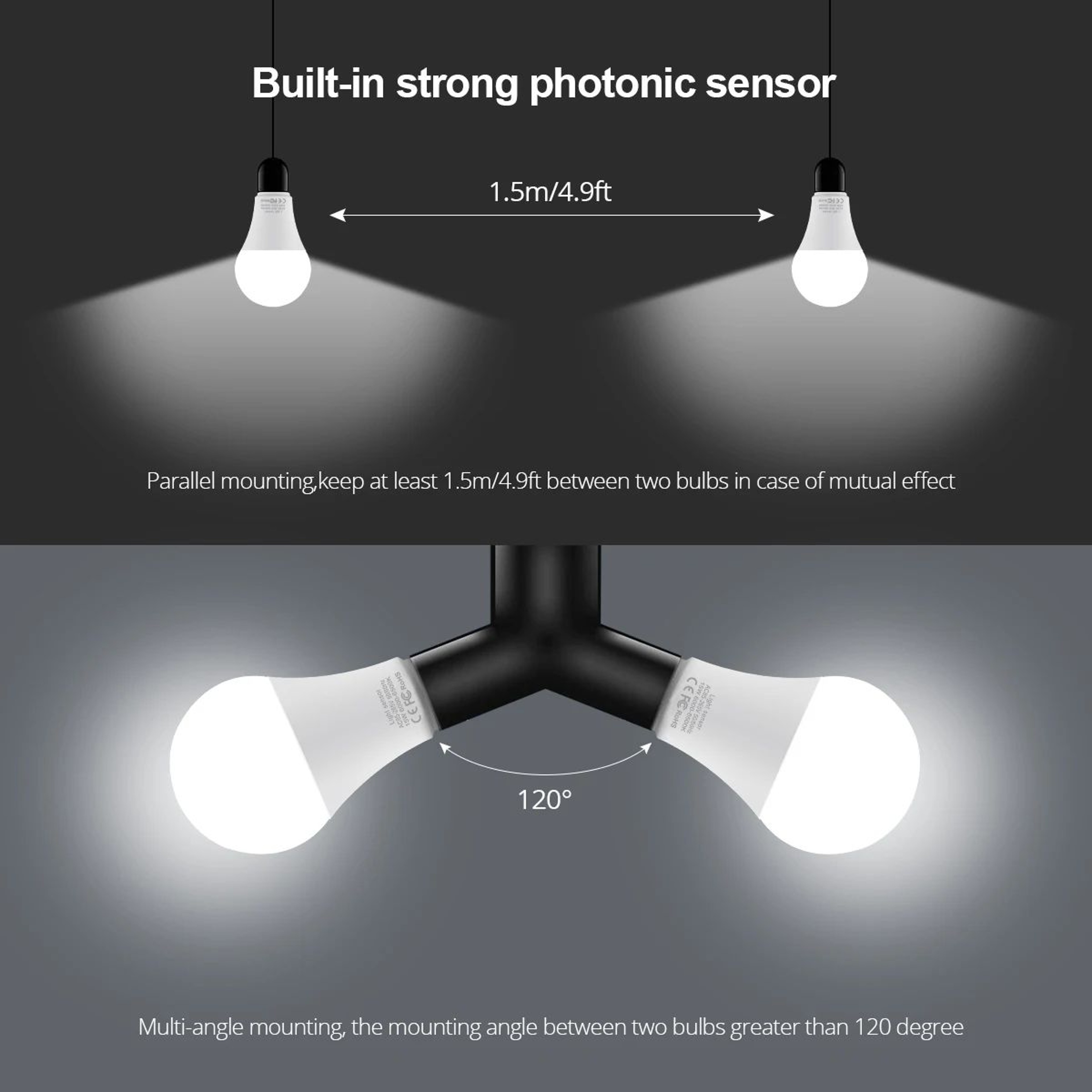 DawnGlow 15W Automatic Dusk To Dawn LED Bulb 4