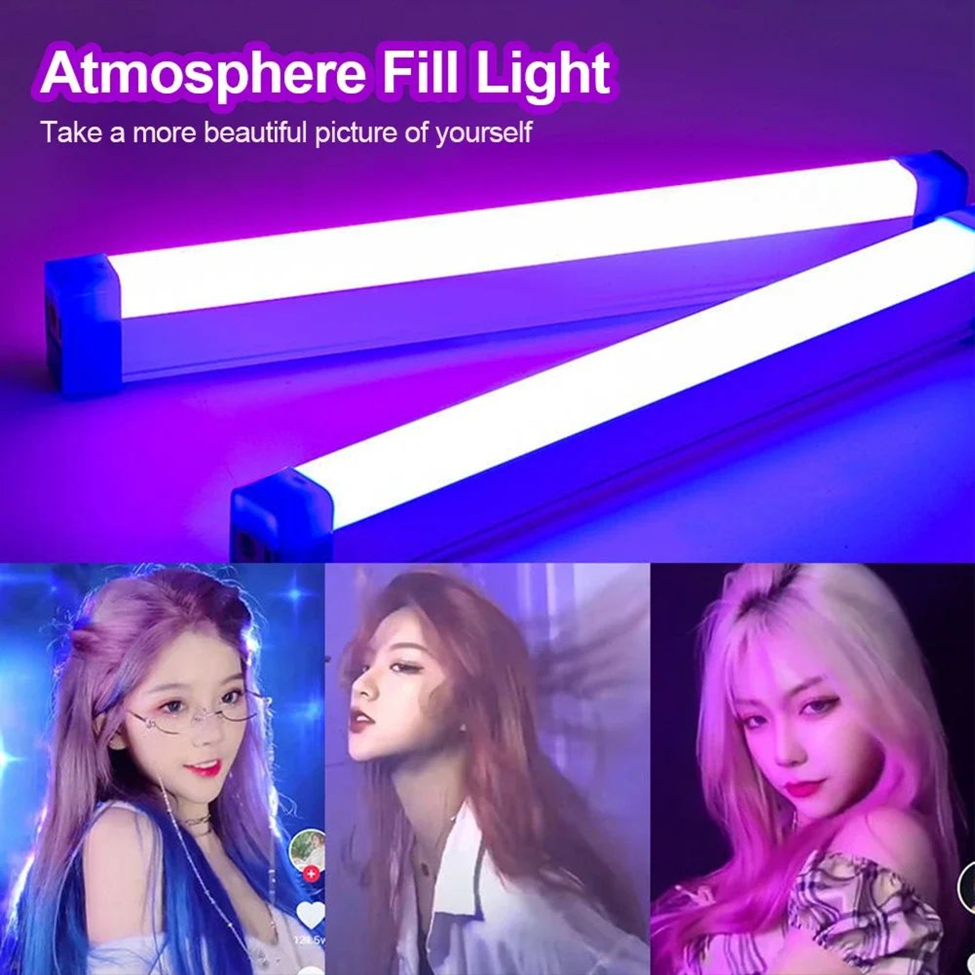 Rechargeable LED Video Light Wand Photography Fill Light 1