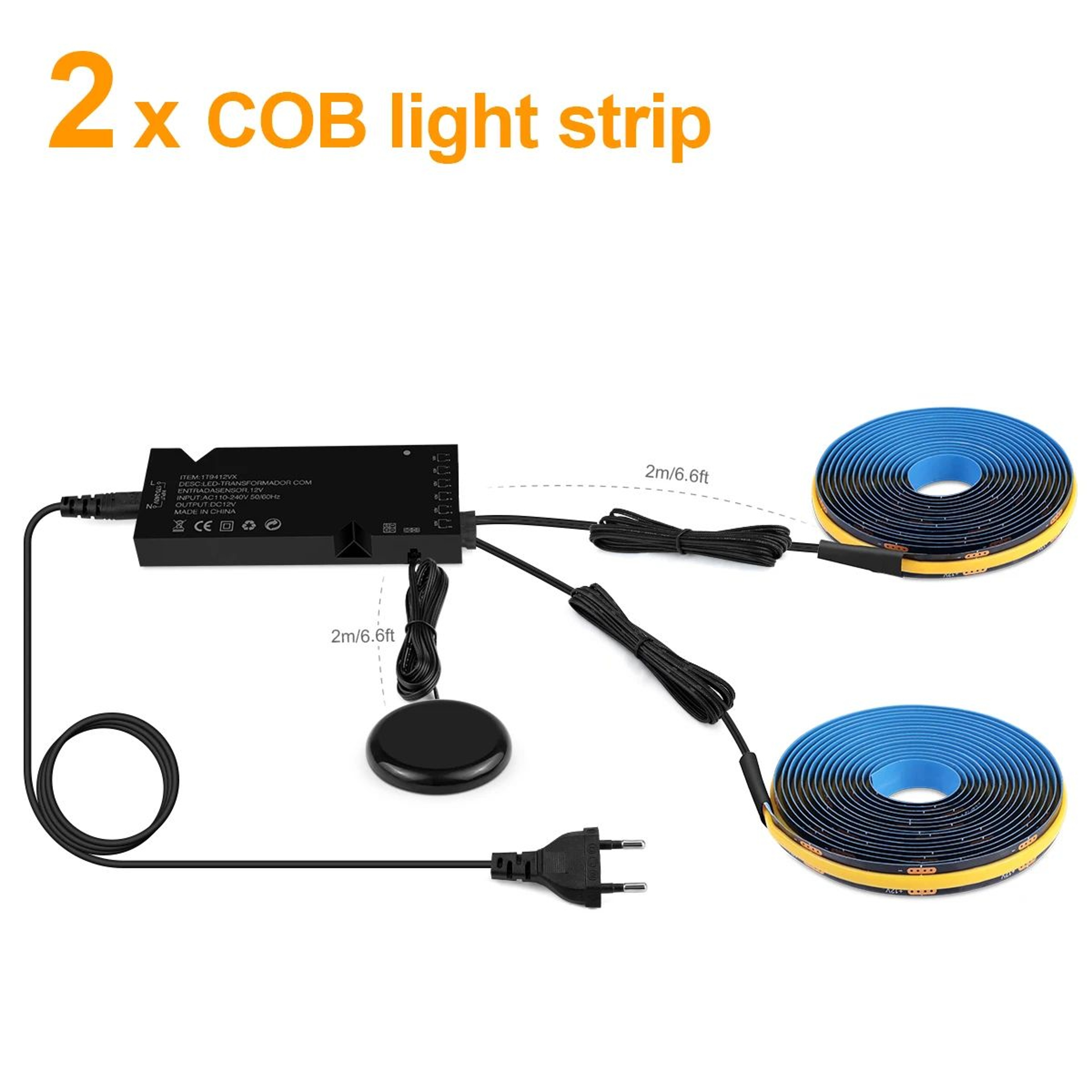 Dimmable Touch Sensor COB LED Strip Light 7