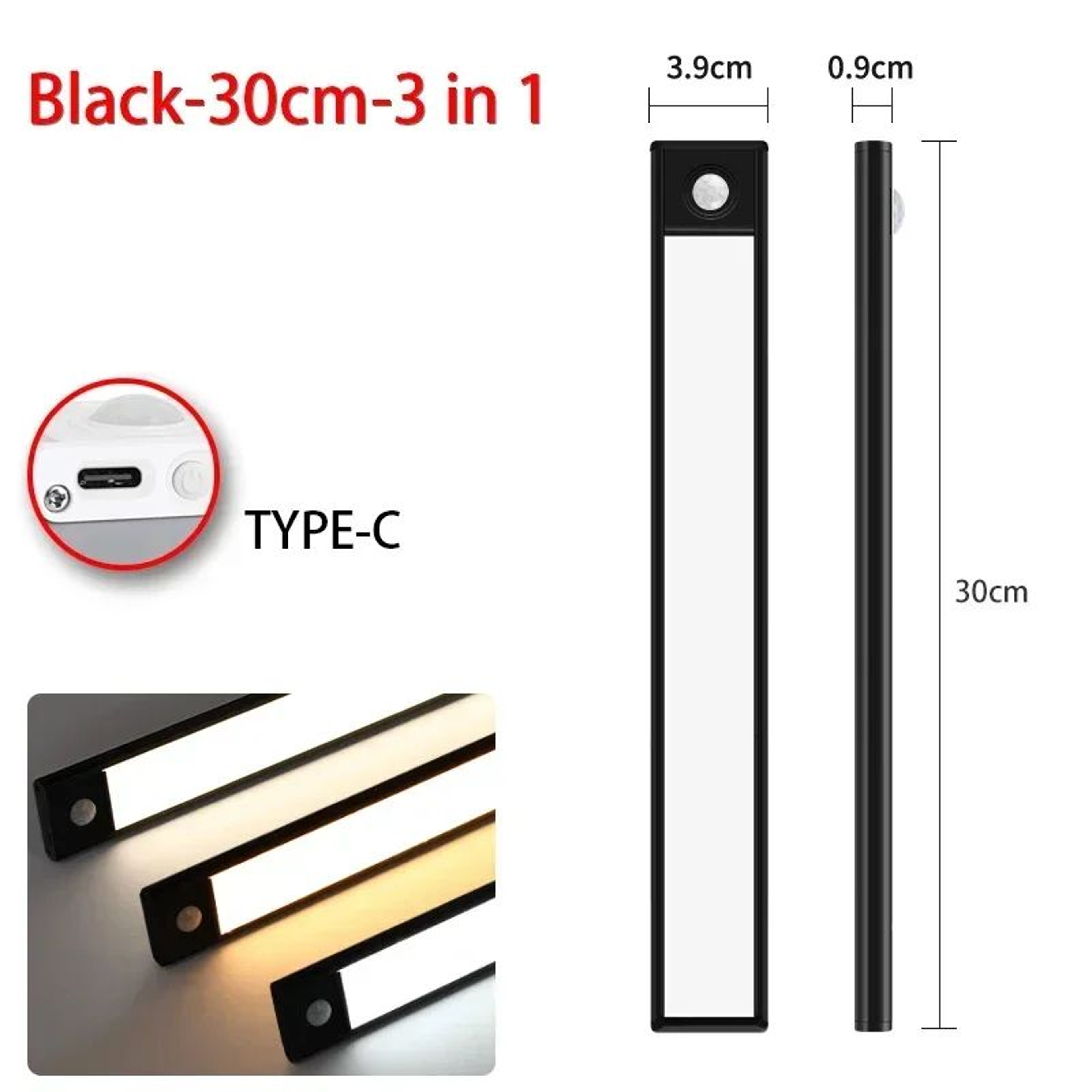 Rechargeable Motion Sensor Under Cabinet Light 8