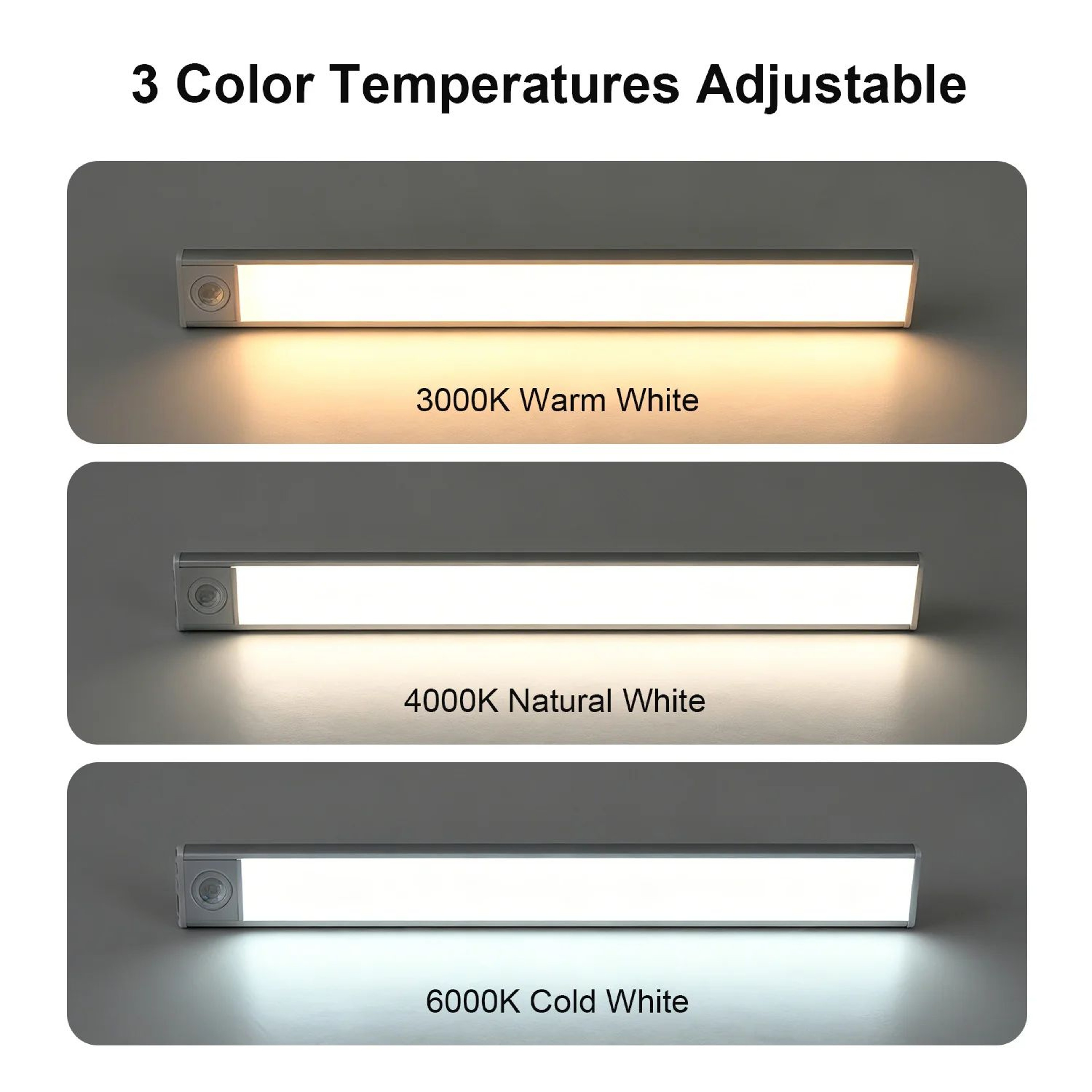 Rechargeable Motion Sensor LED Under Cabinet Light 1