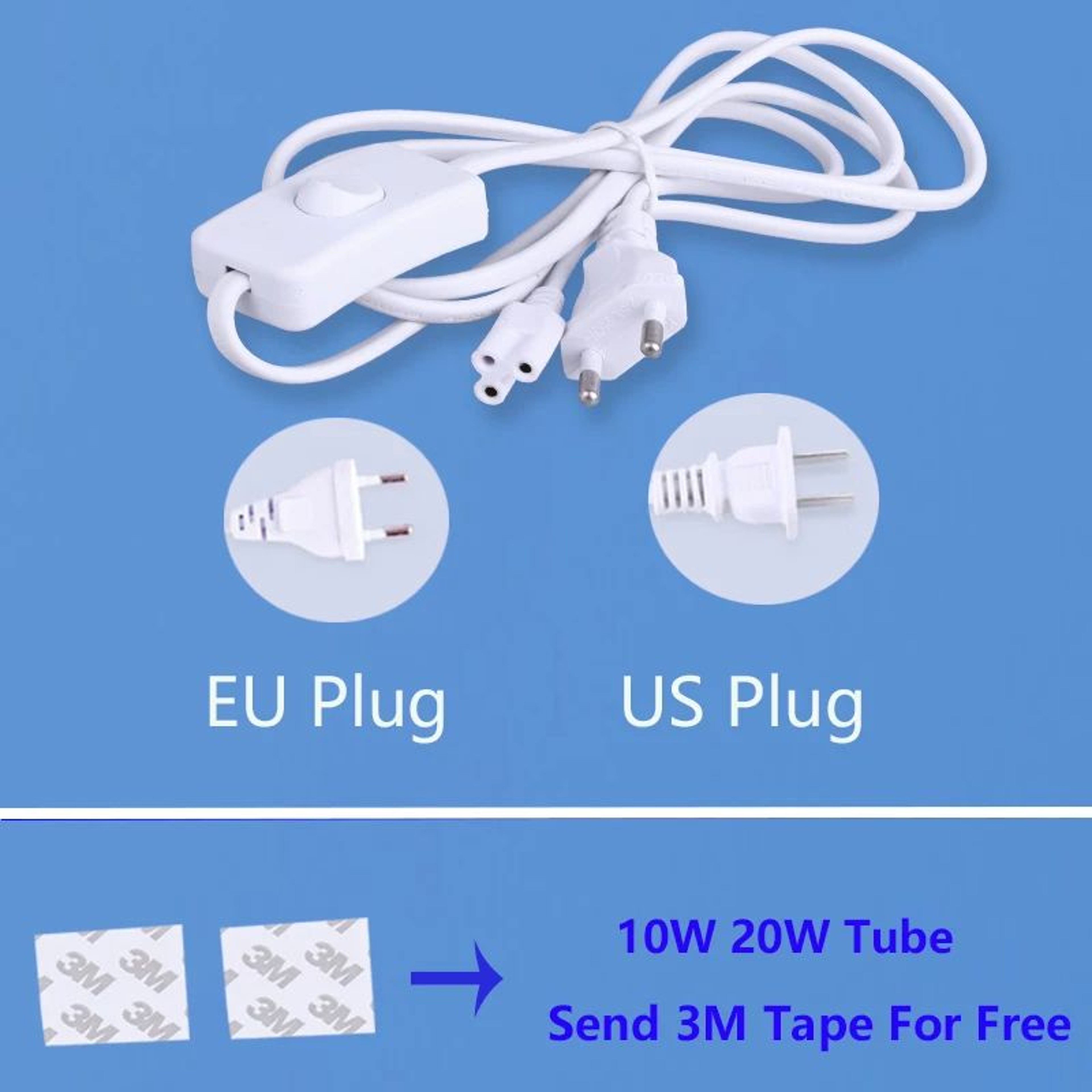 20W Three Color LED Tube Cabinet Light 4