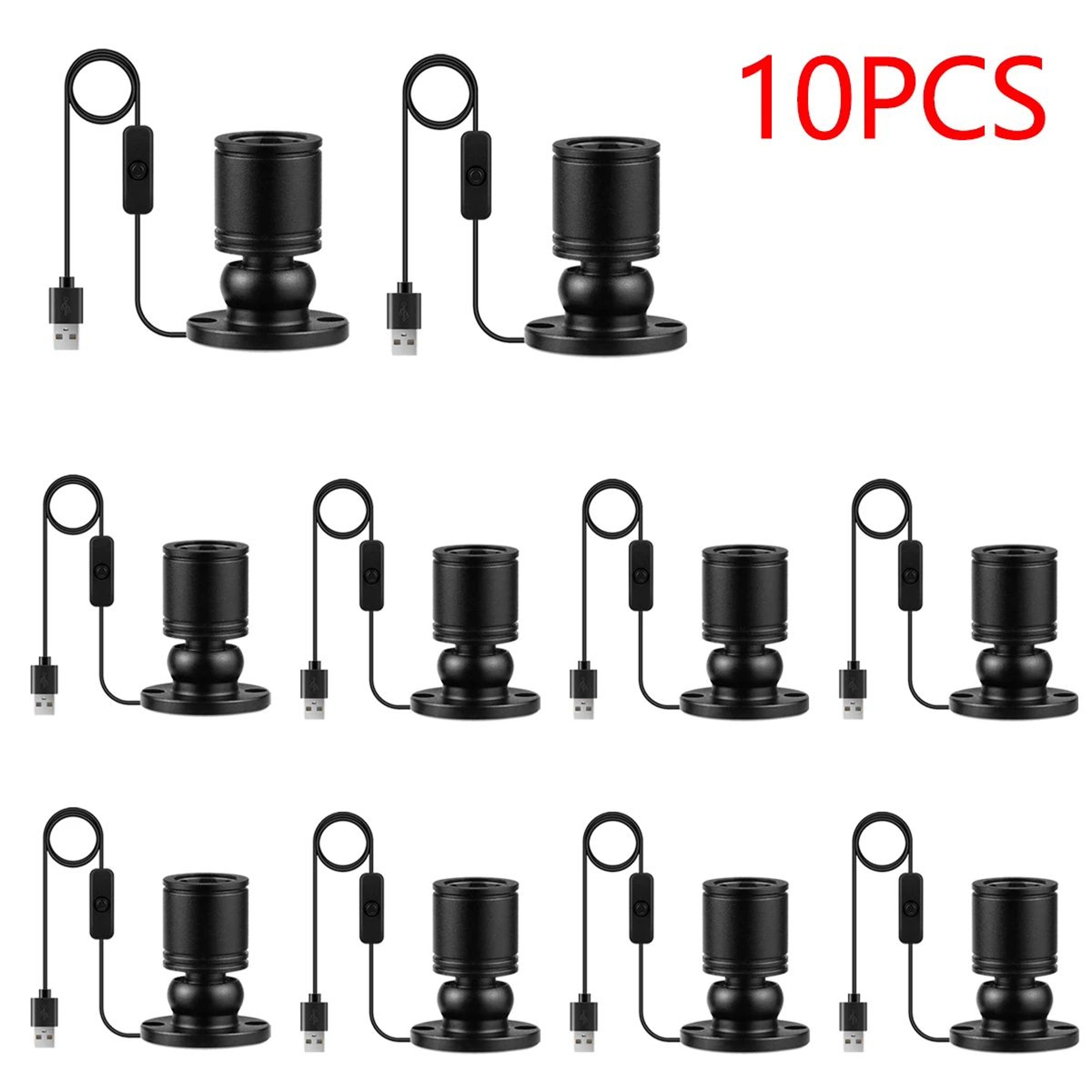 USB LED Cabinet Spotlight Display Light Set 10