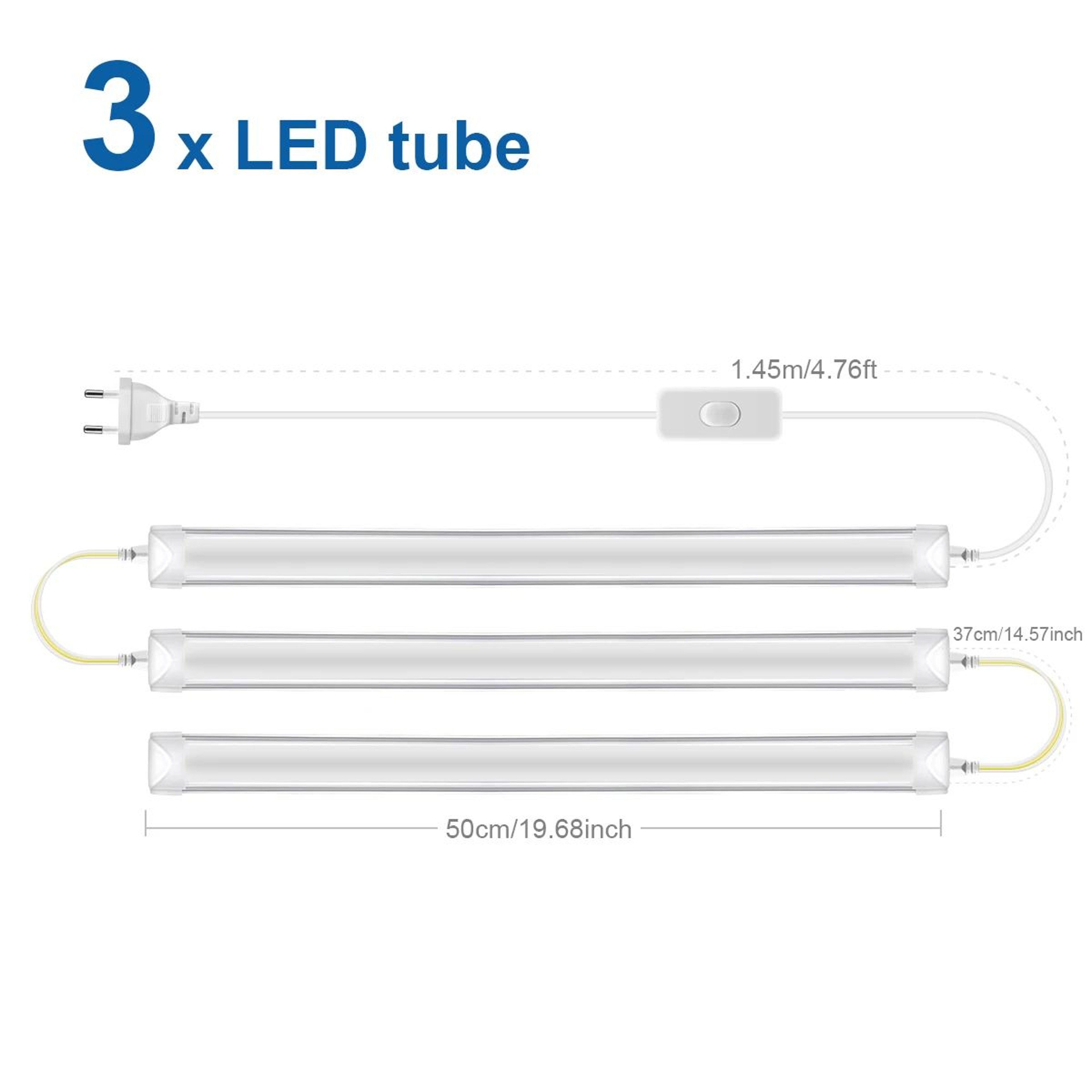 T8 LED Under Cabinet Bar Light 8