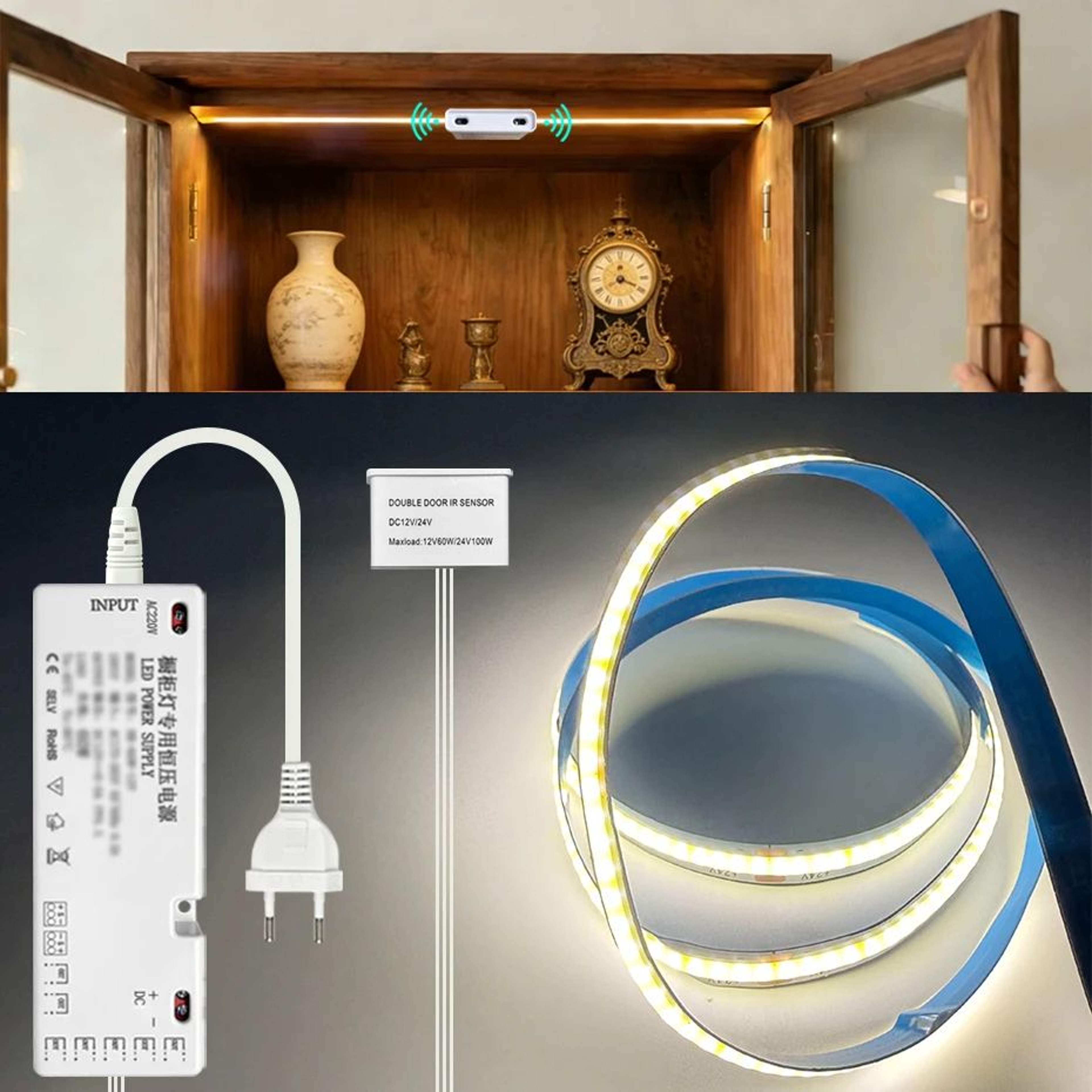 COB Door Sensor Under Cabinet Light 0