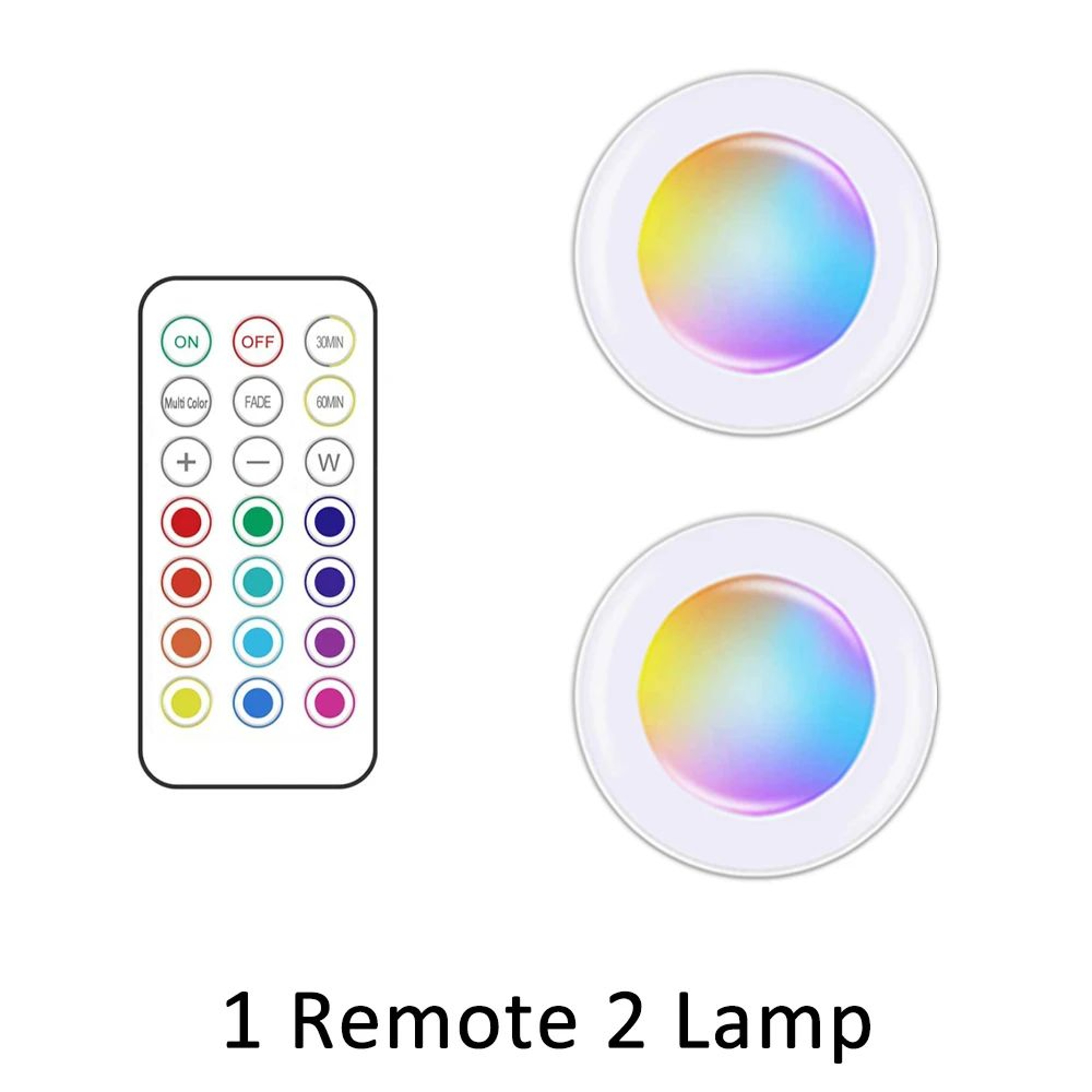 Wireless RGB Under Cabinet Puck Lights 7