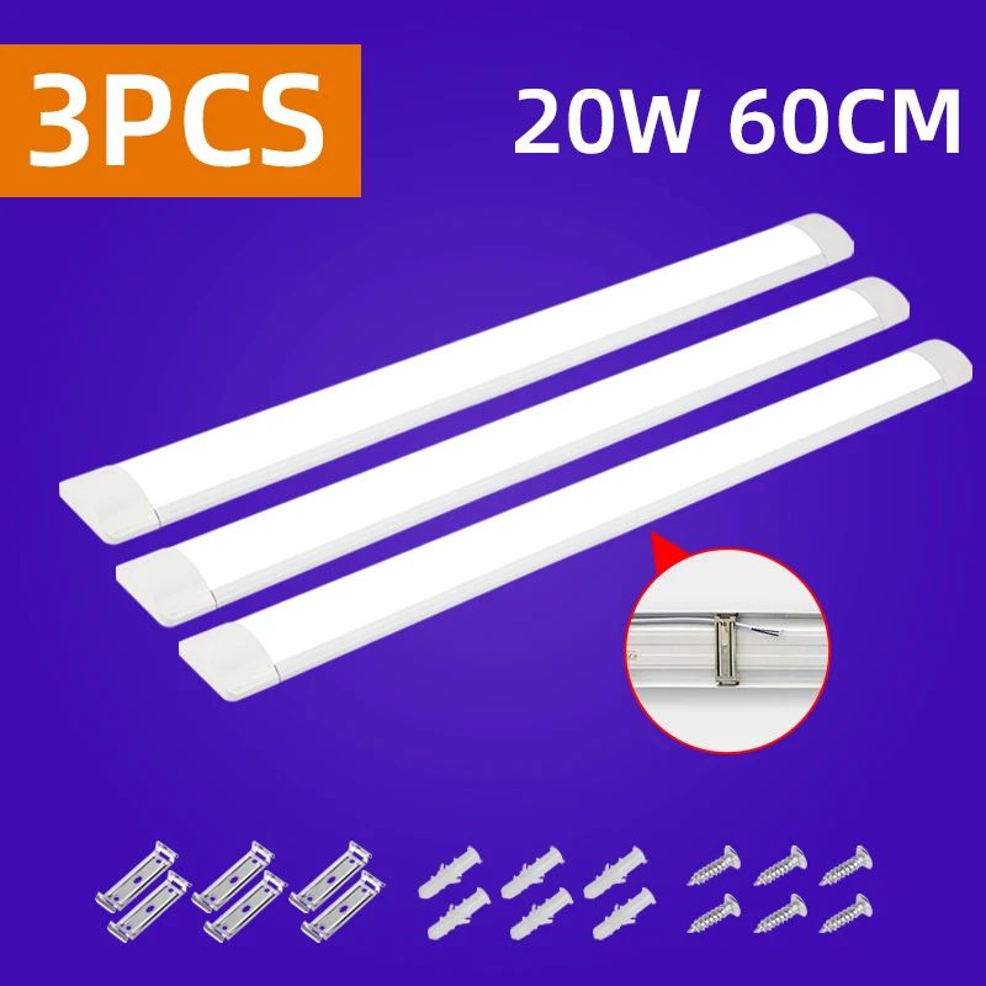 Ultra Thin LED Under Cabinet Tube Light 9