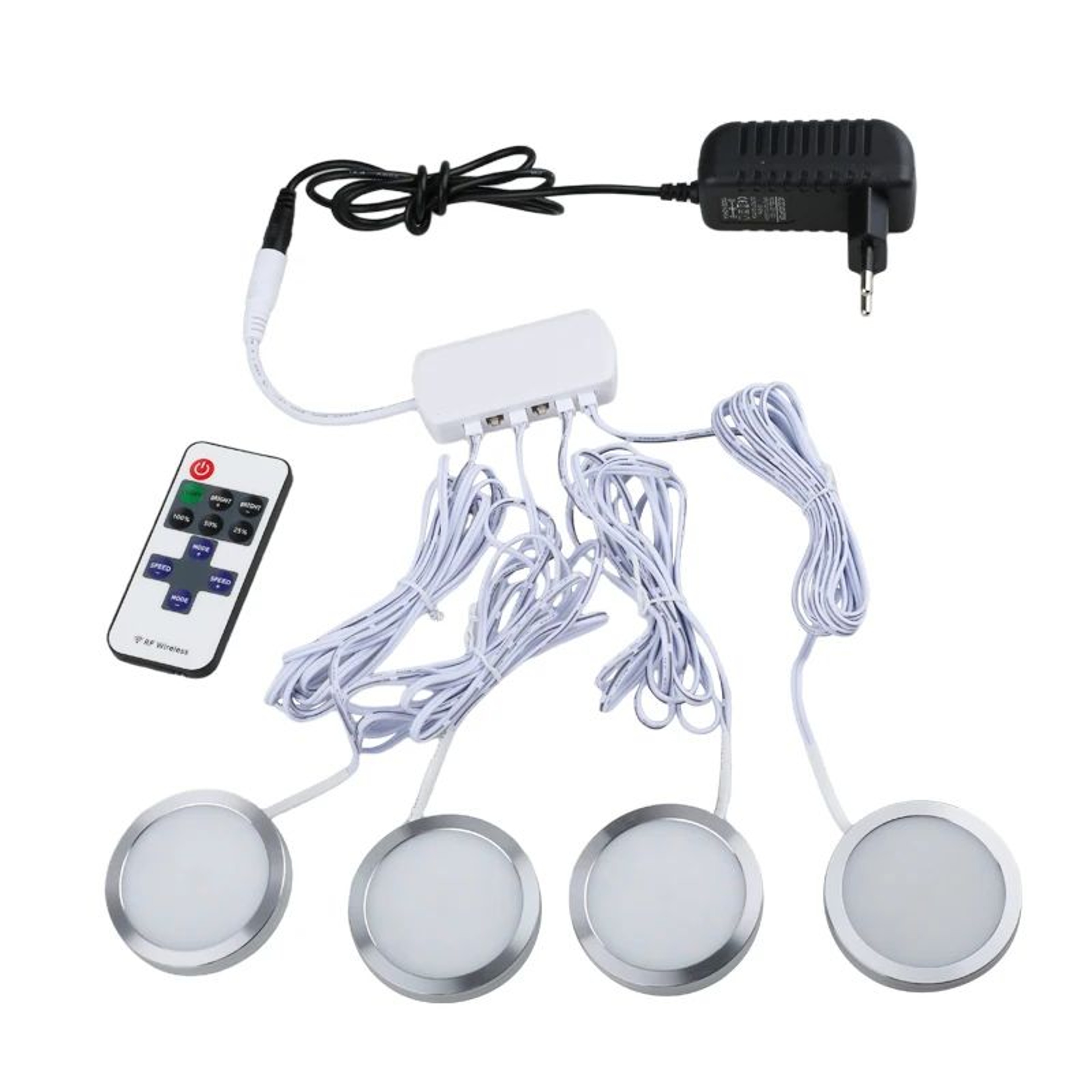 12V Remote Control LED Cabinet Puck Lights 3