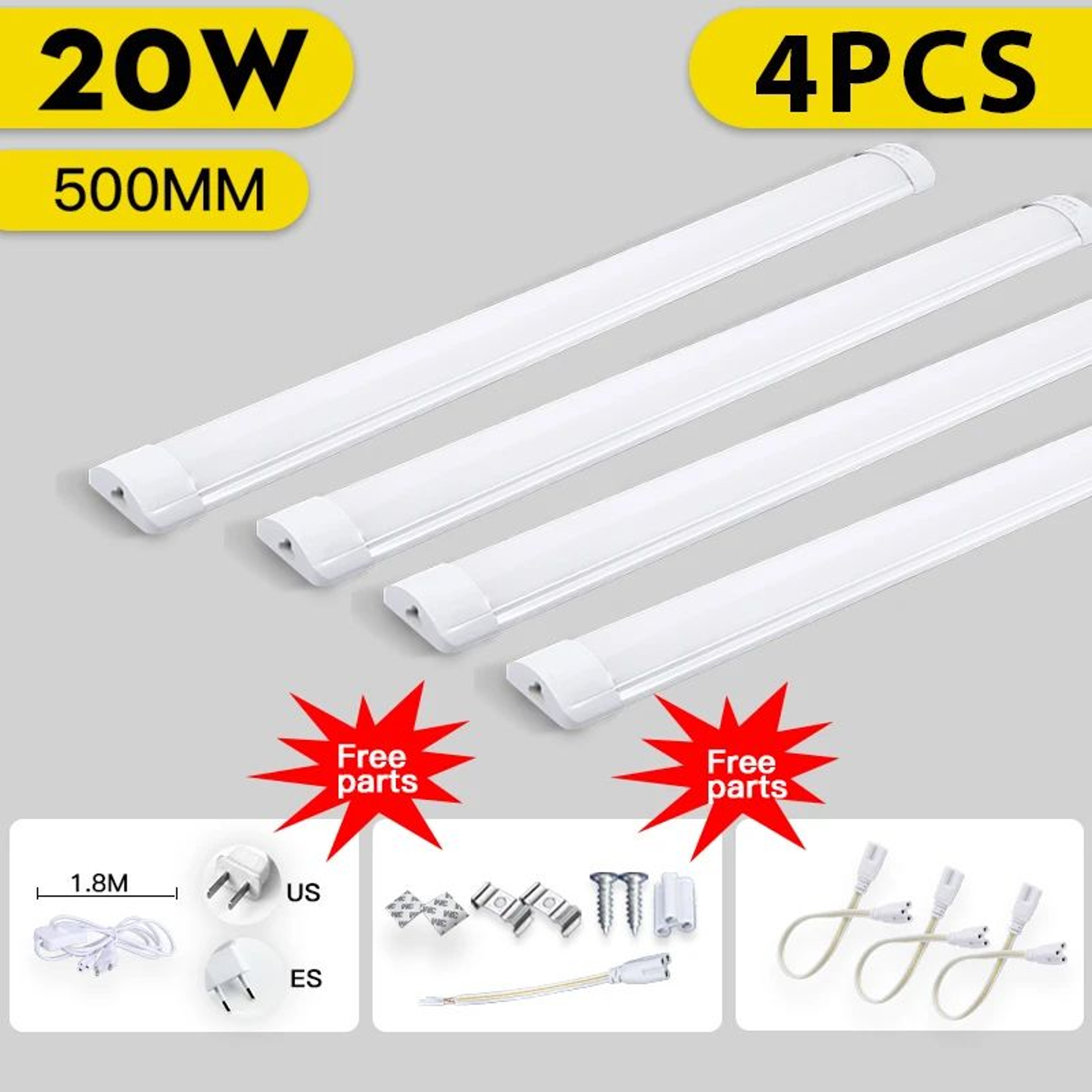 20W LED Under Cabinet Tube Light 16