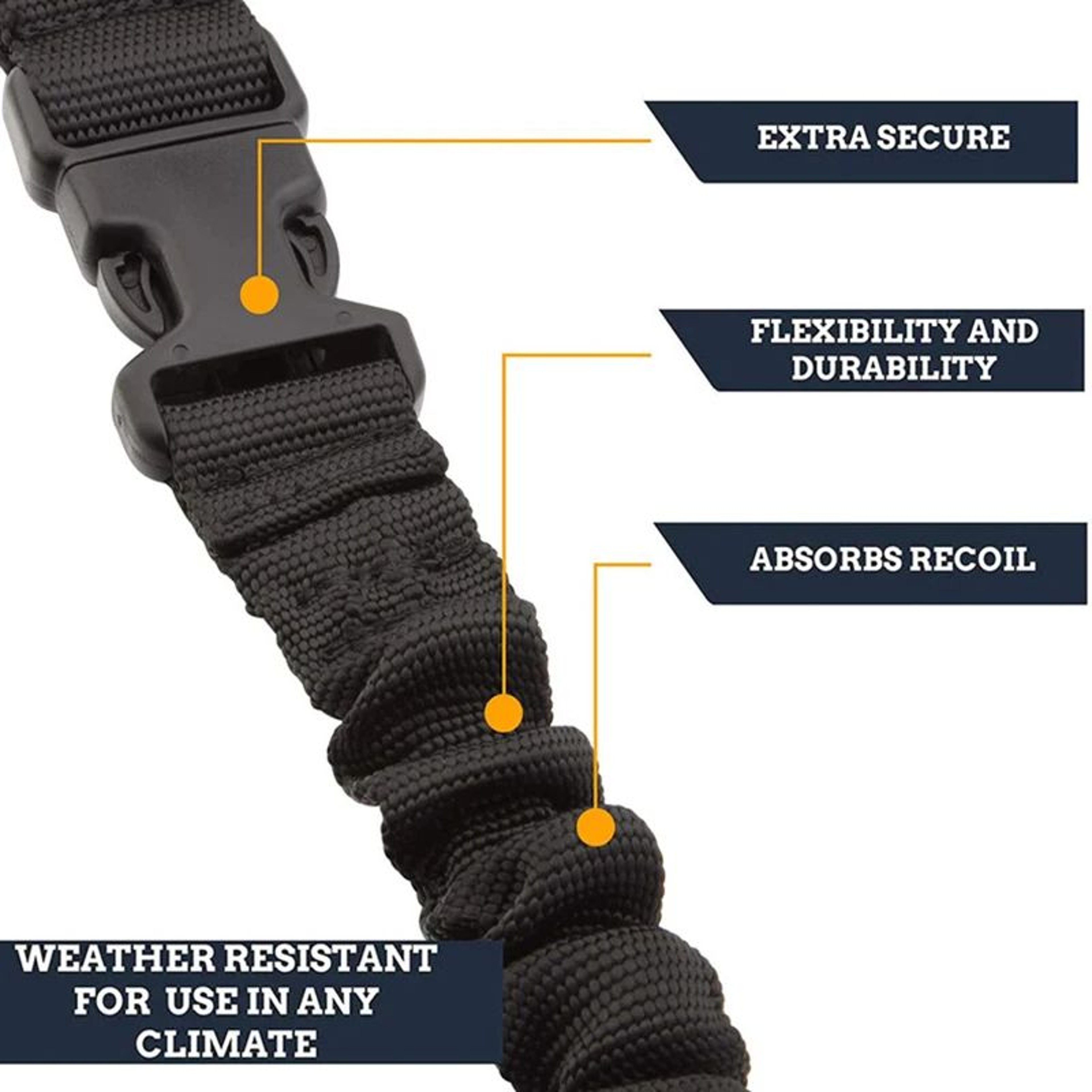 Adjustable 3 Point Bungee Equipment Sling 2