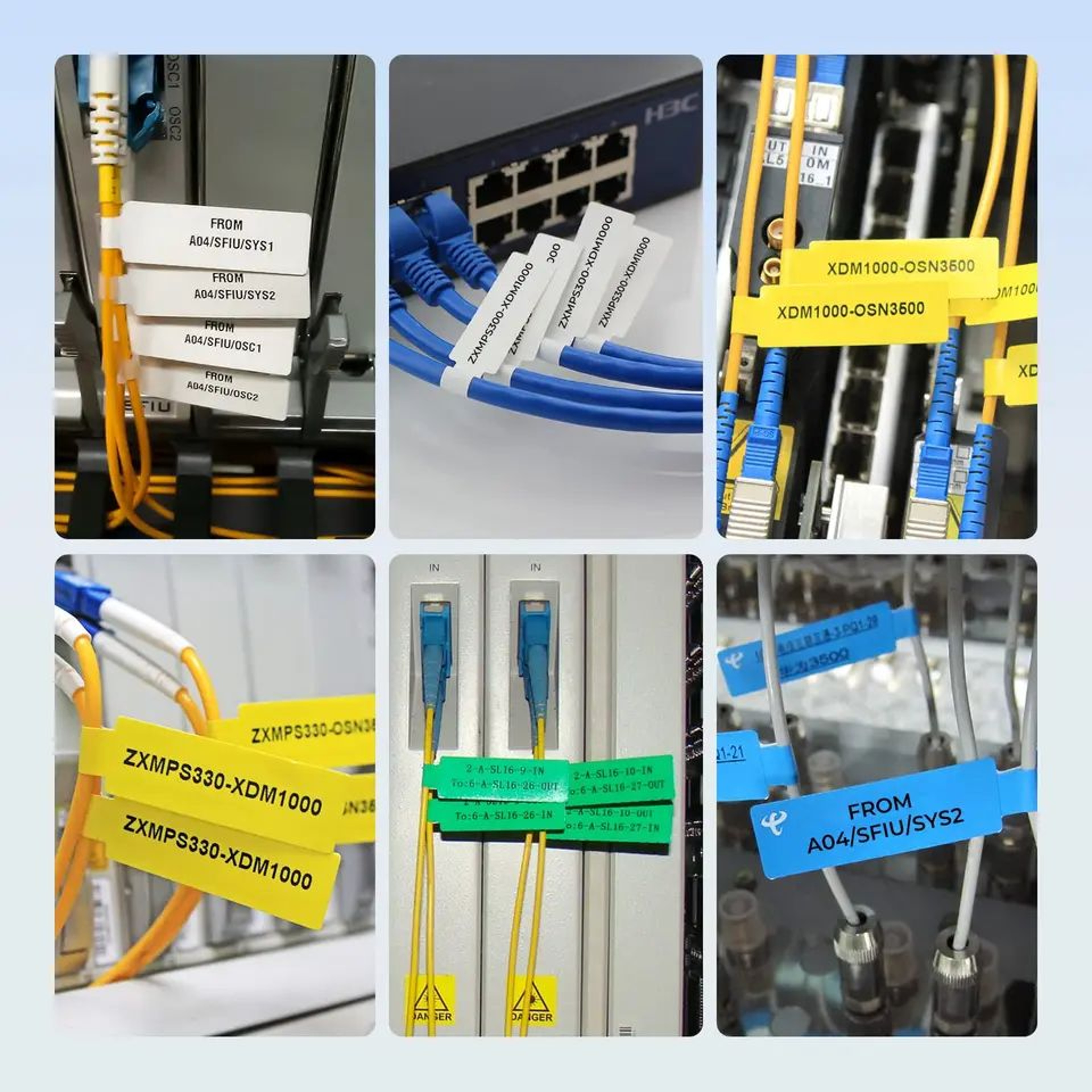 Waterproof Color Cable Label Stickers 5