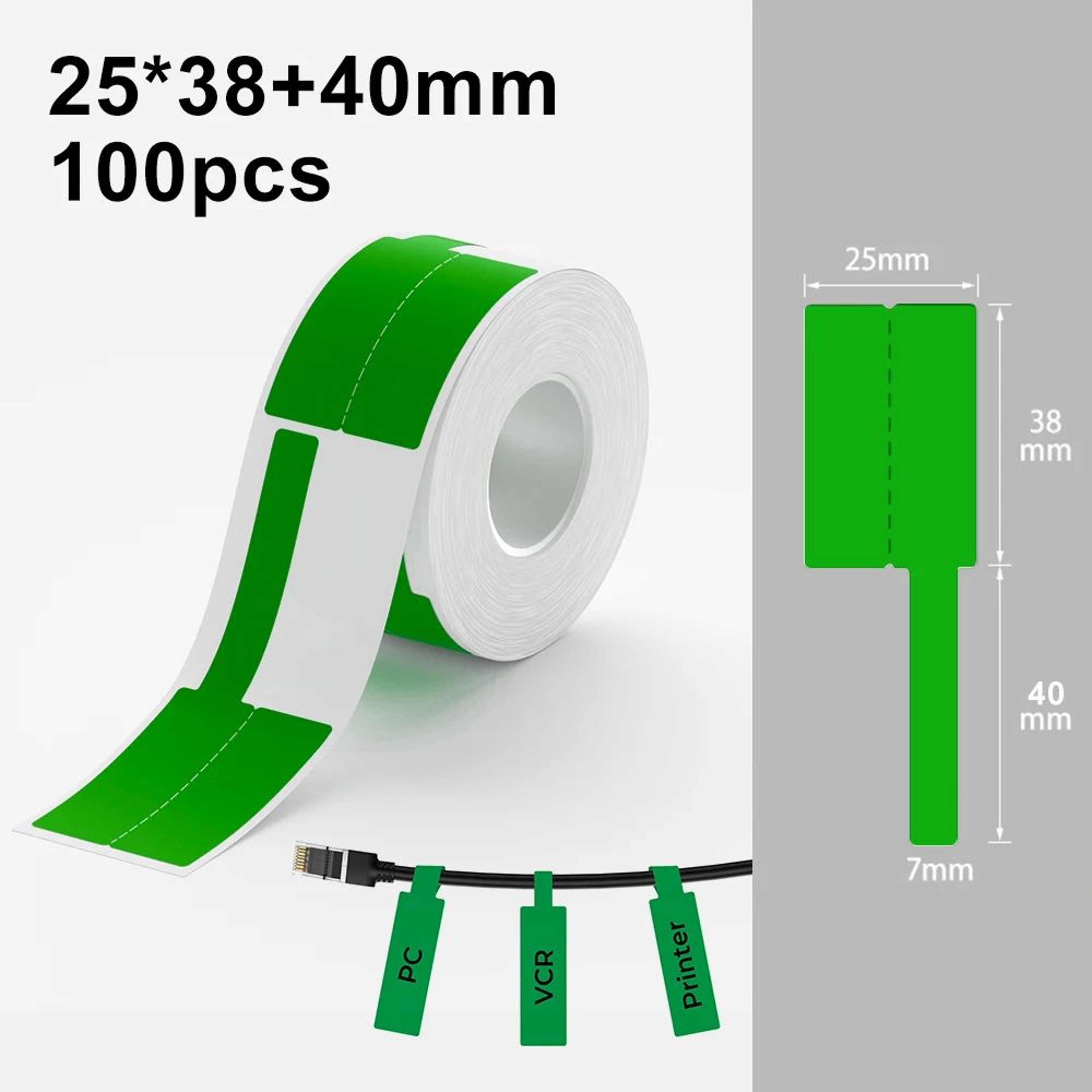 Waterproof Color Cable Label Stickers 7