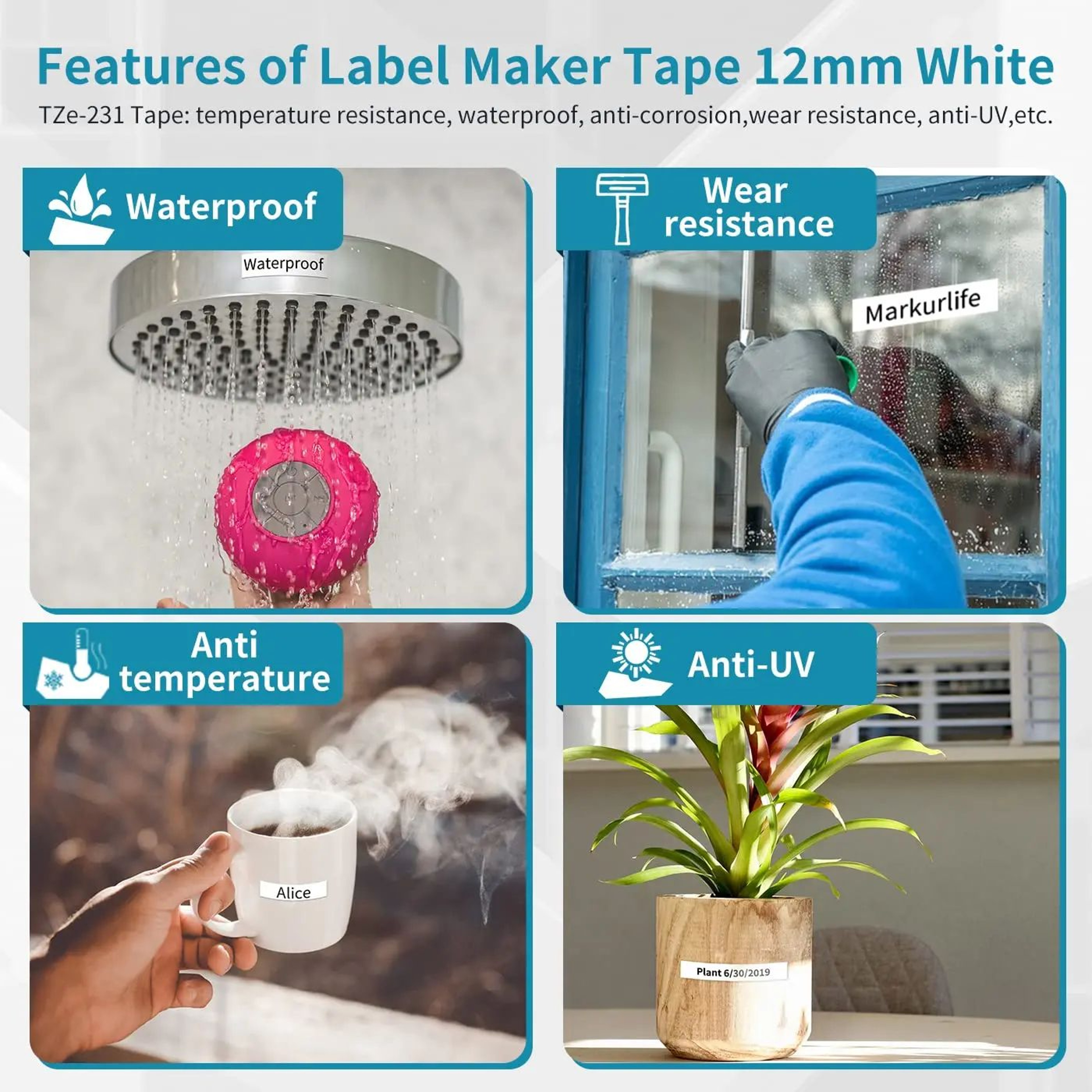Compatible Laminated Label Tape Replacement Cartridge 3
