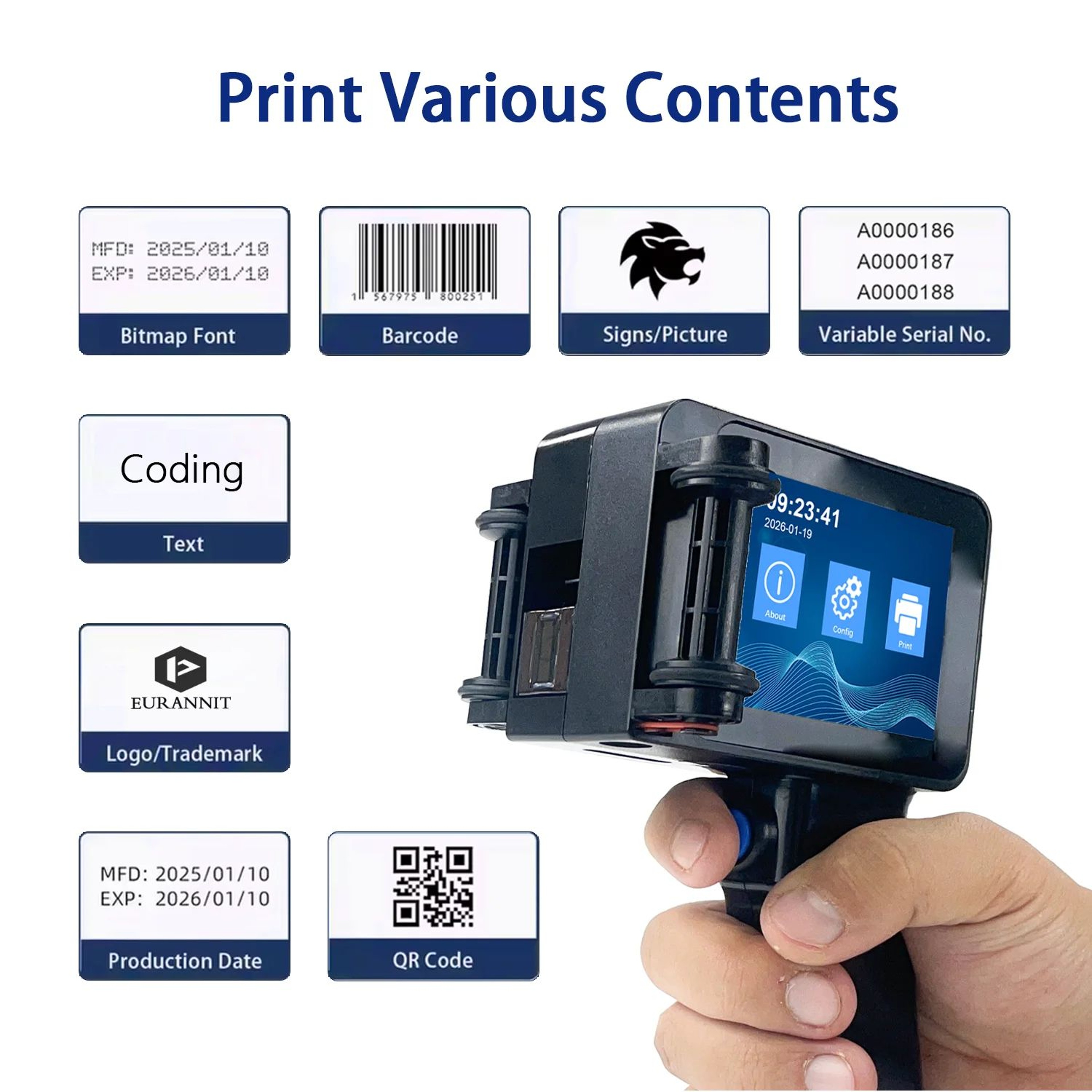 E14 Handheld Inkjet Printer For Product Coding And Packaging 3