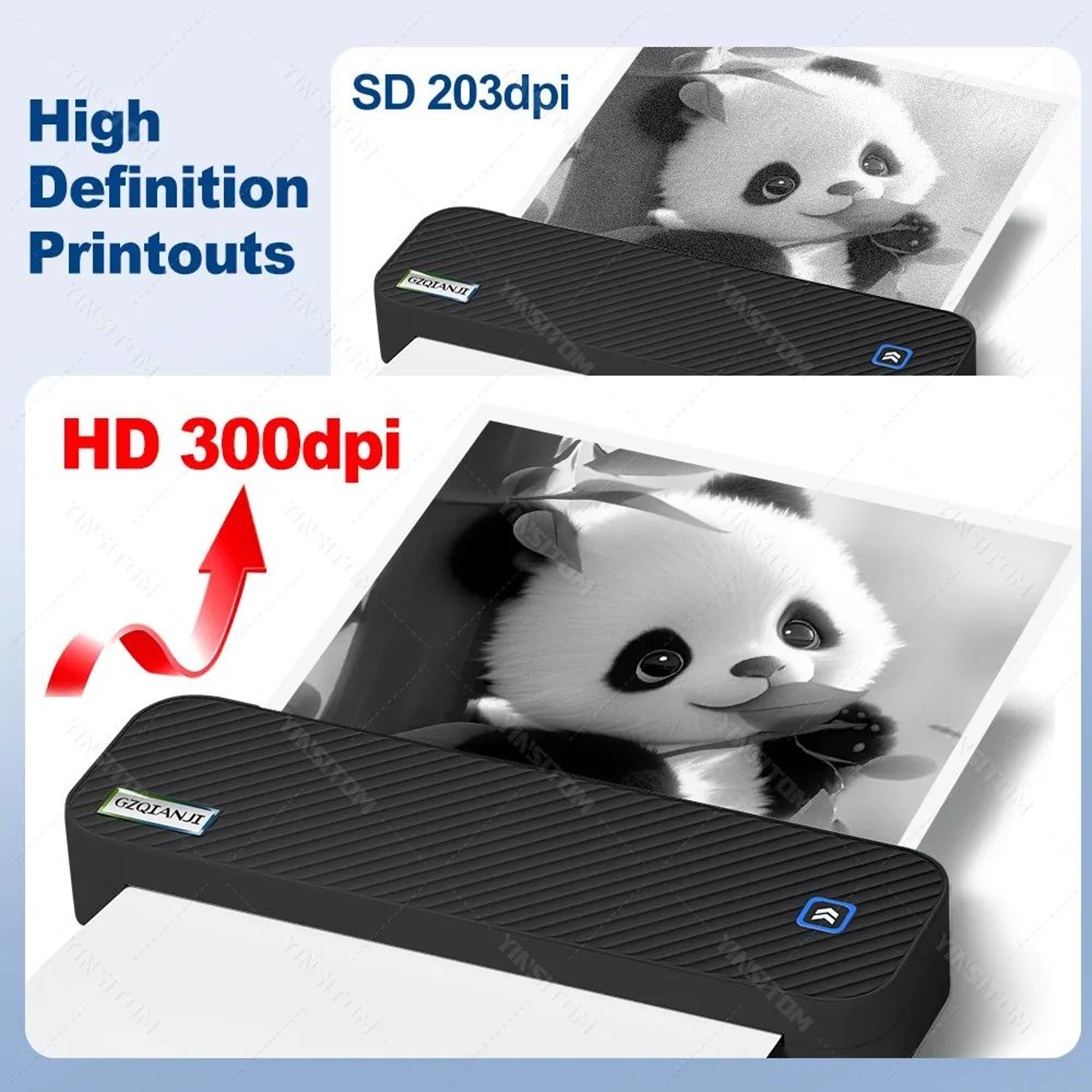 Portable A4 Bluetooth Thermal Printer 300DPI 1