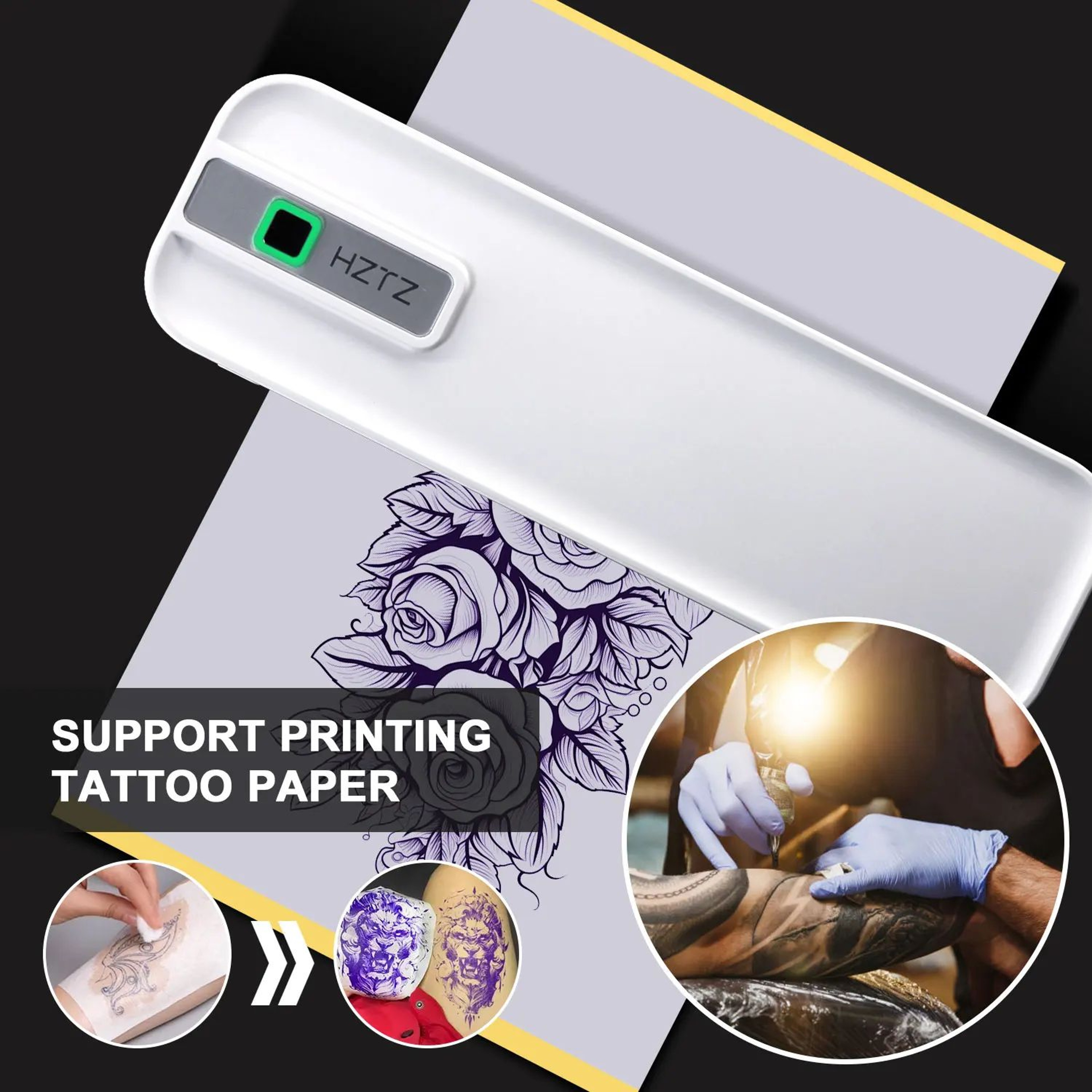 A4 Wireless Portable Thermal Printer 300DPI 5