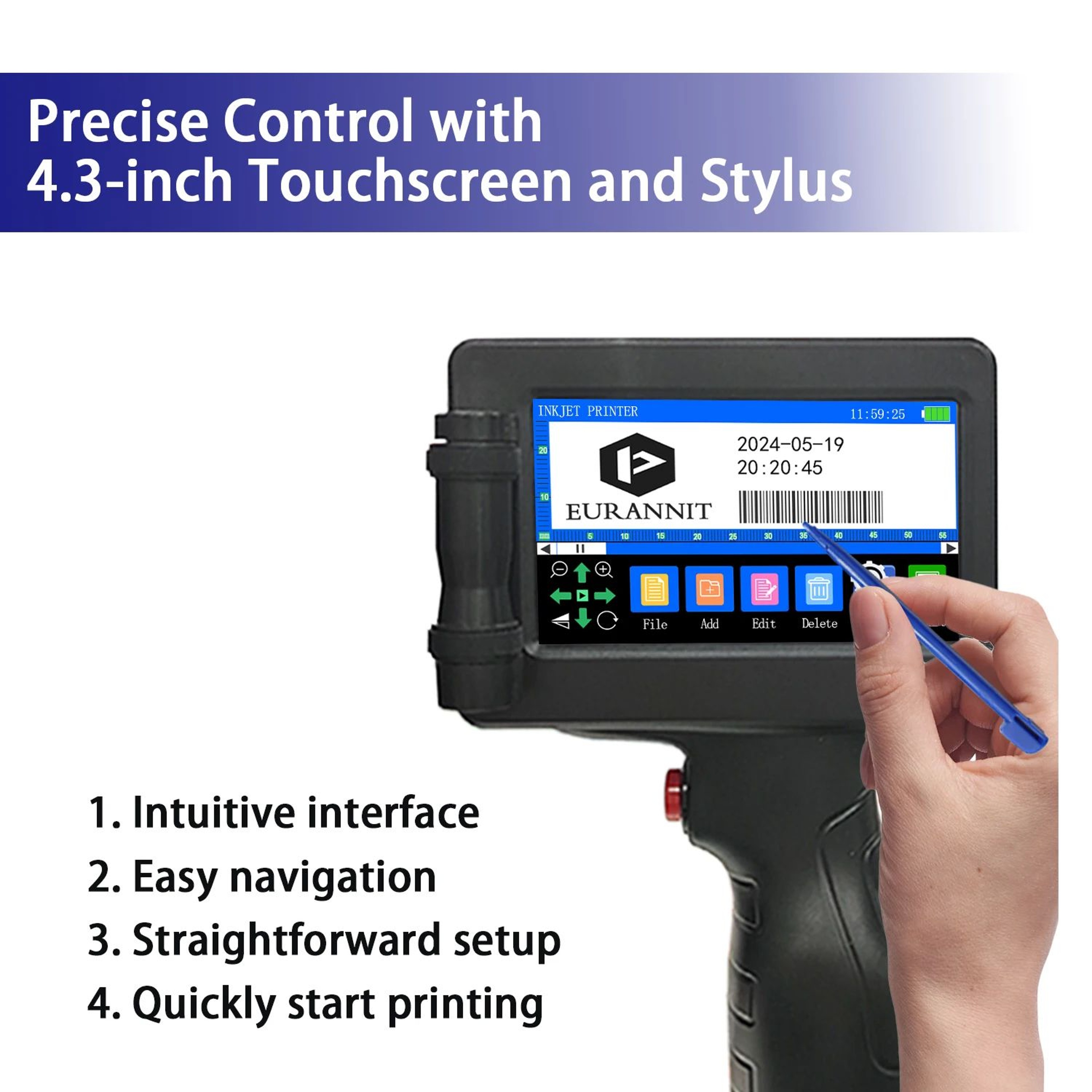 E17 Portable Handheld Inkjet Coding Printer 1