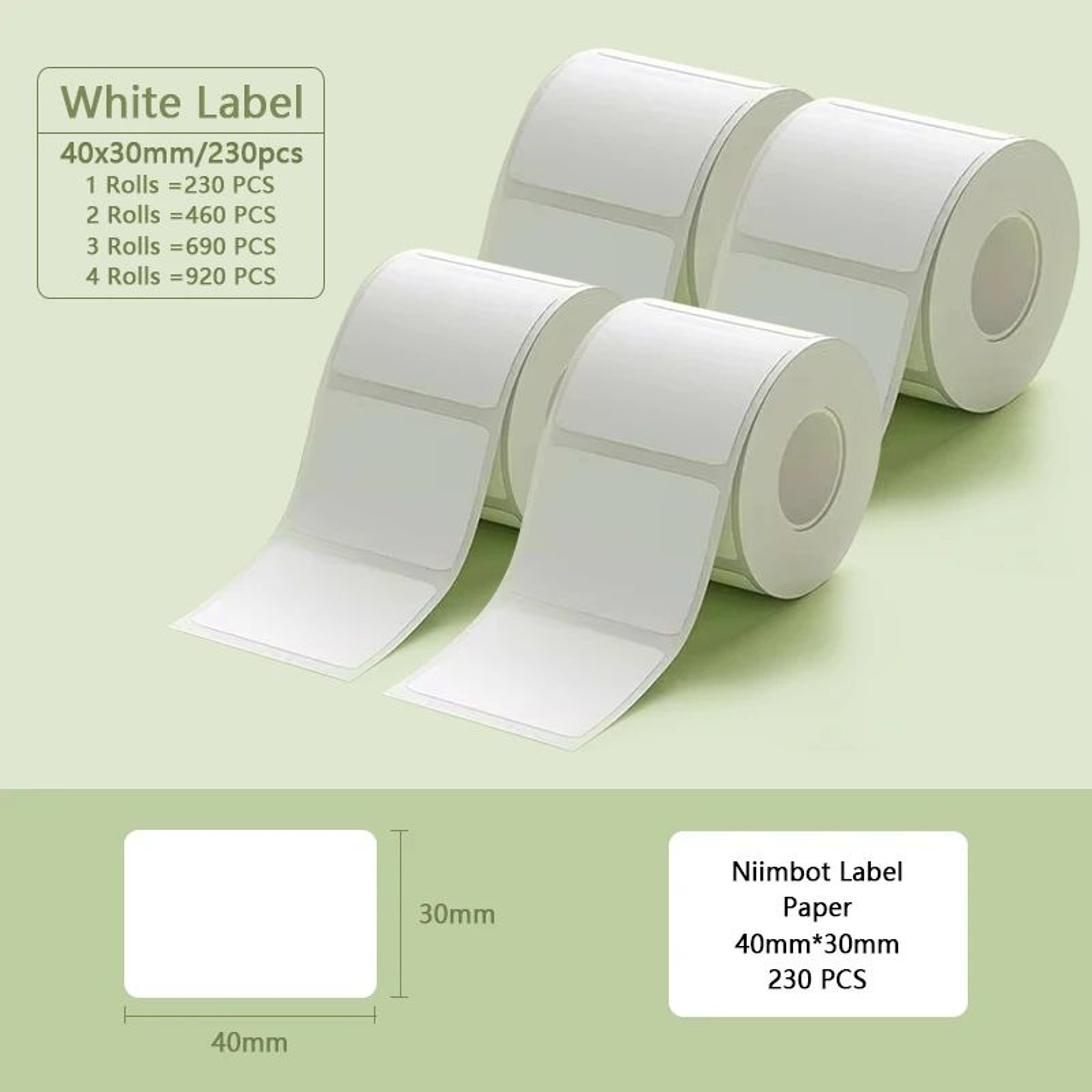 B1 B21 Waterproof Thermal Label Stickers 8