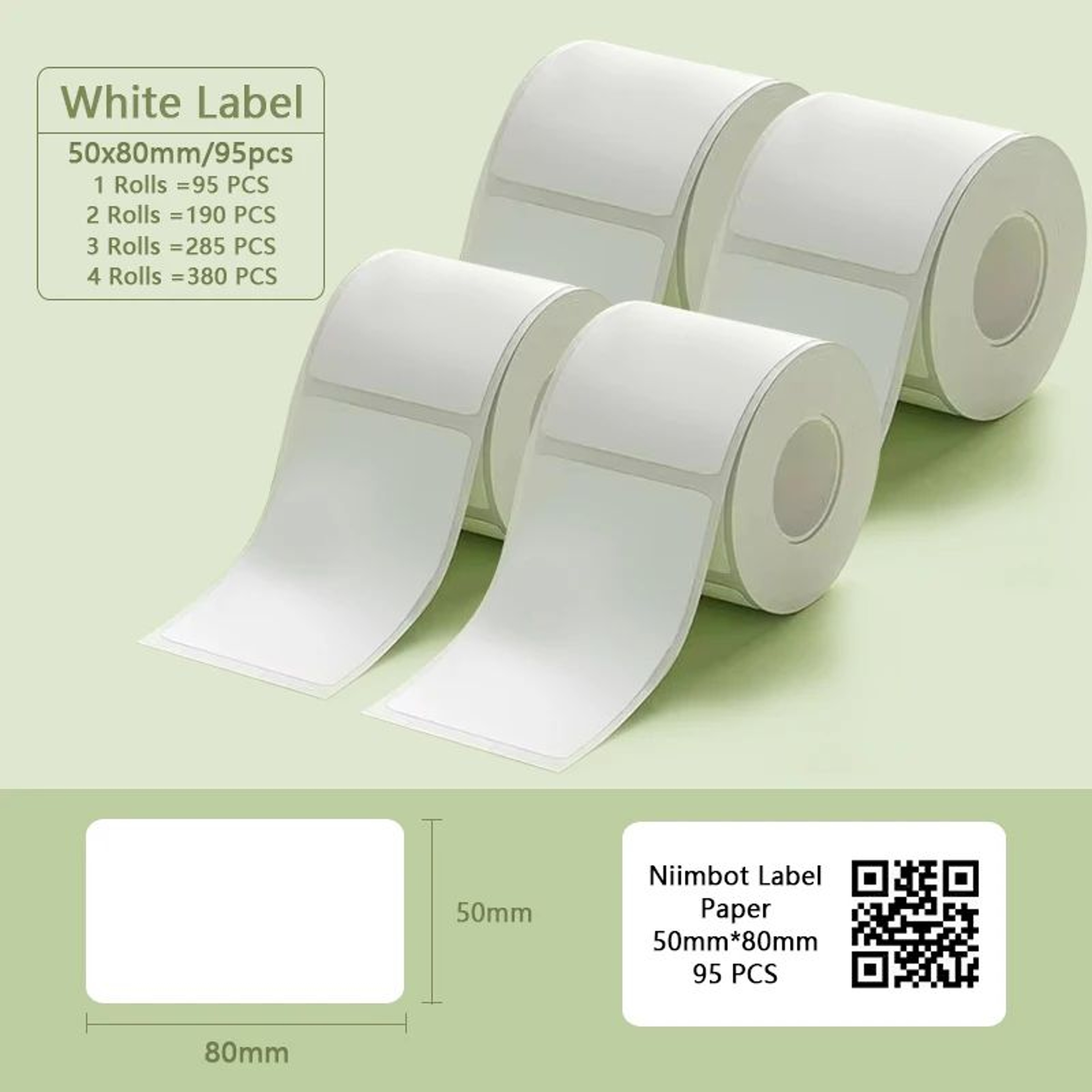 B1 B21 Waterproof Thermal Label Stickers 10