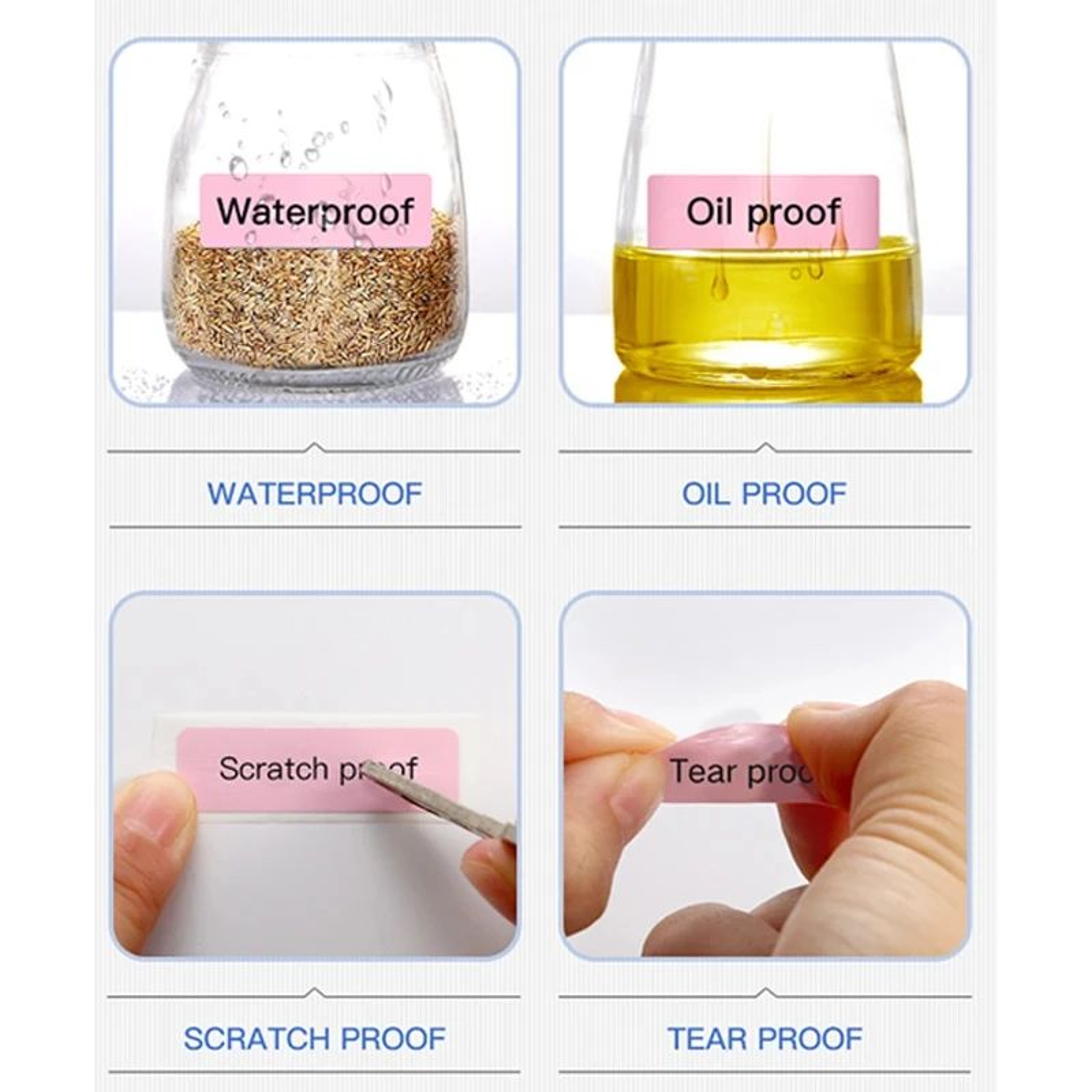 B1 B21 Waterproof Thermal Label Stickers 4