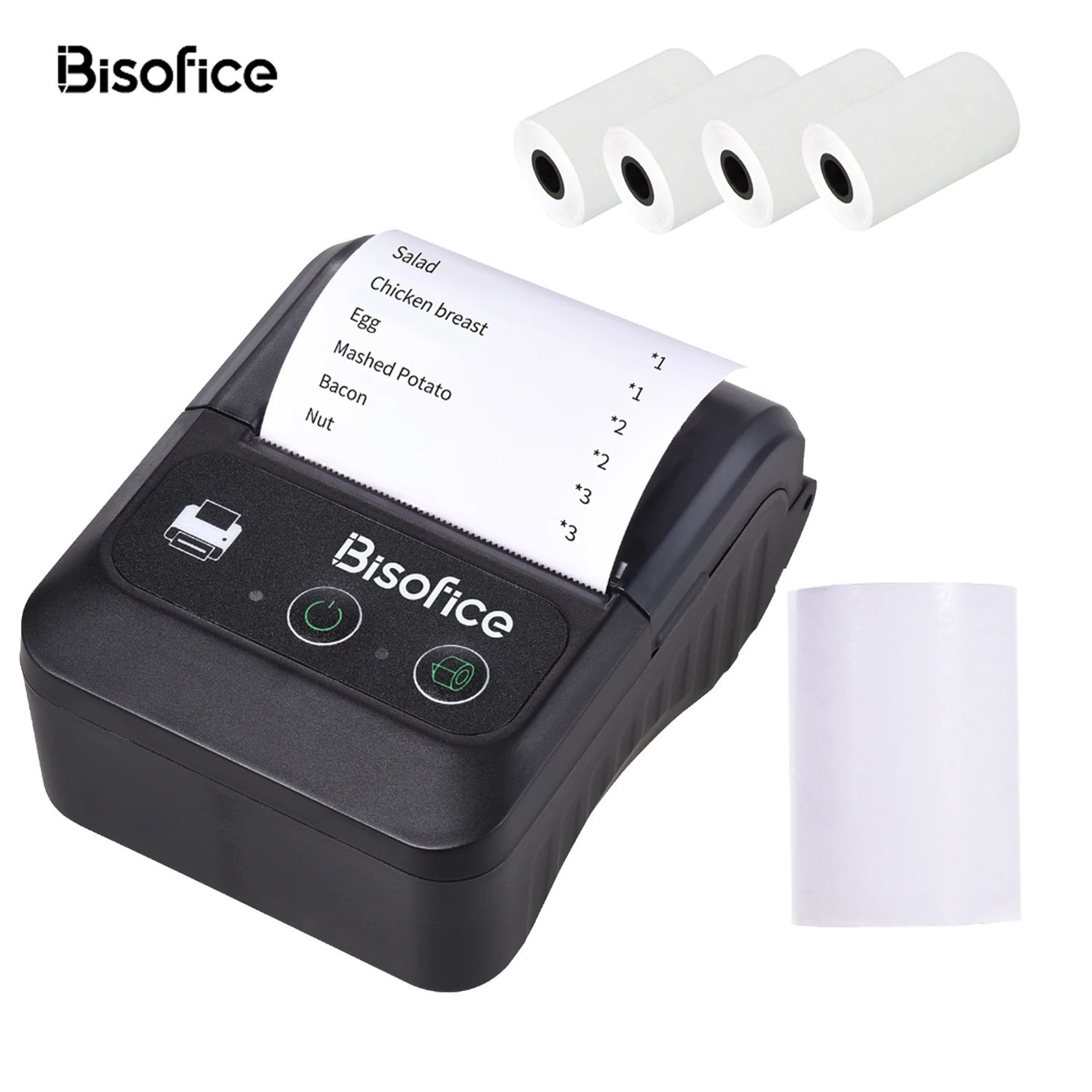 Bisofice 2 Inch Bluetooth Thermal Printer 0