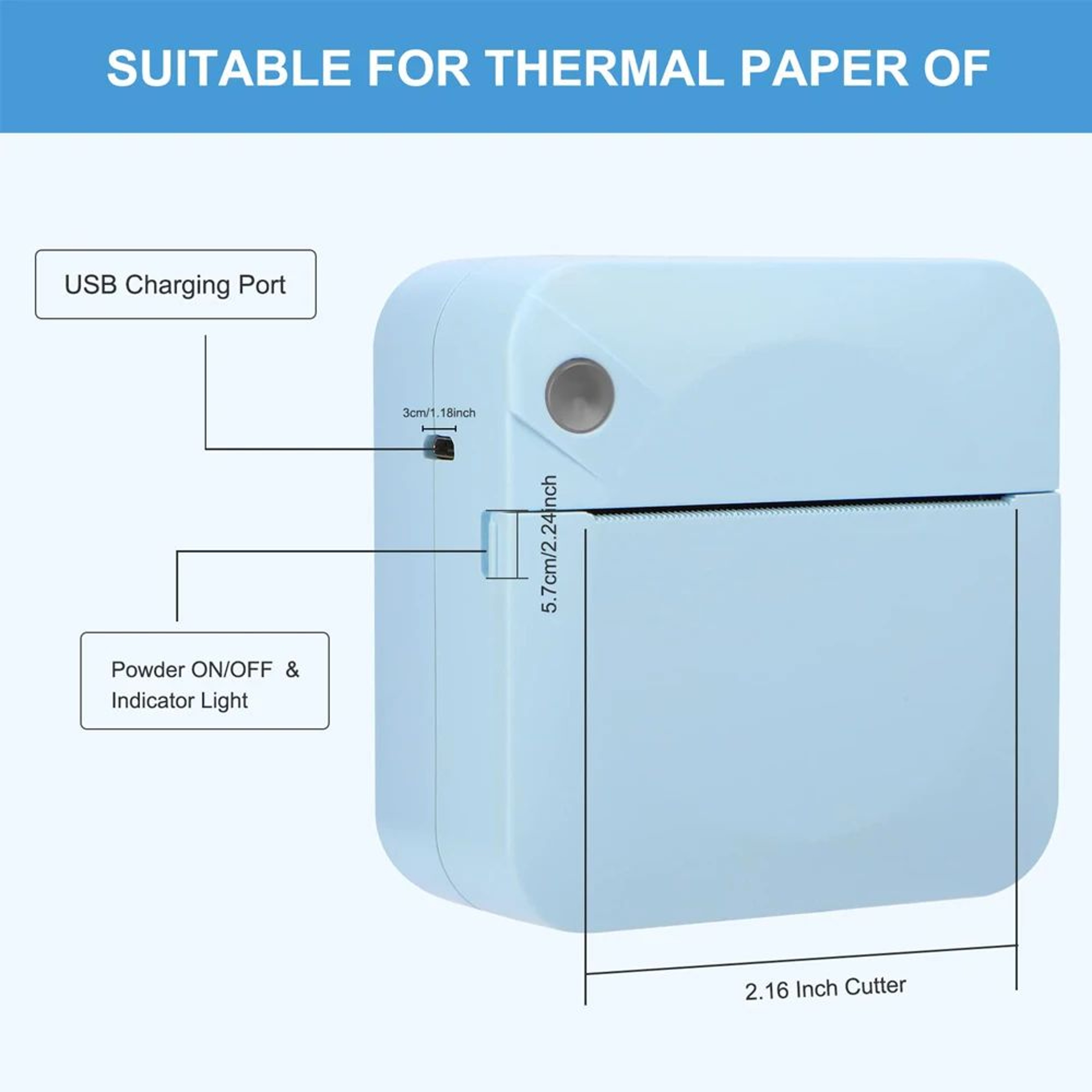 Mini Wireless Pocket Sticker Printer 2