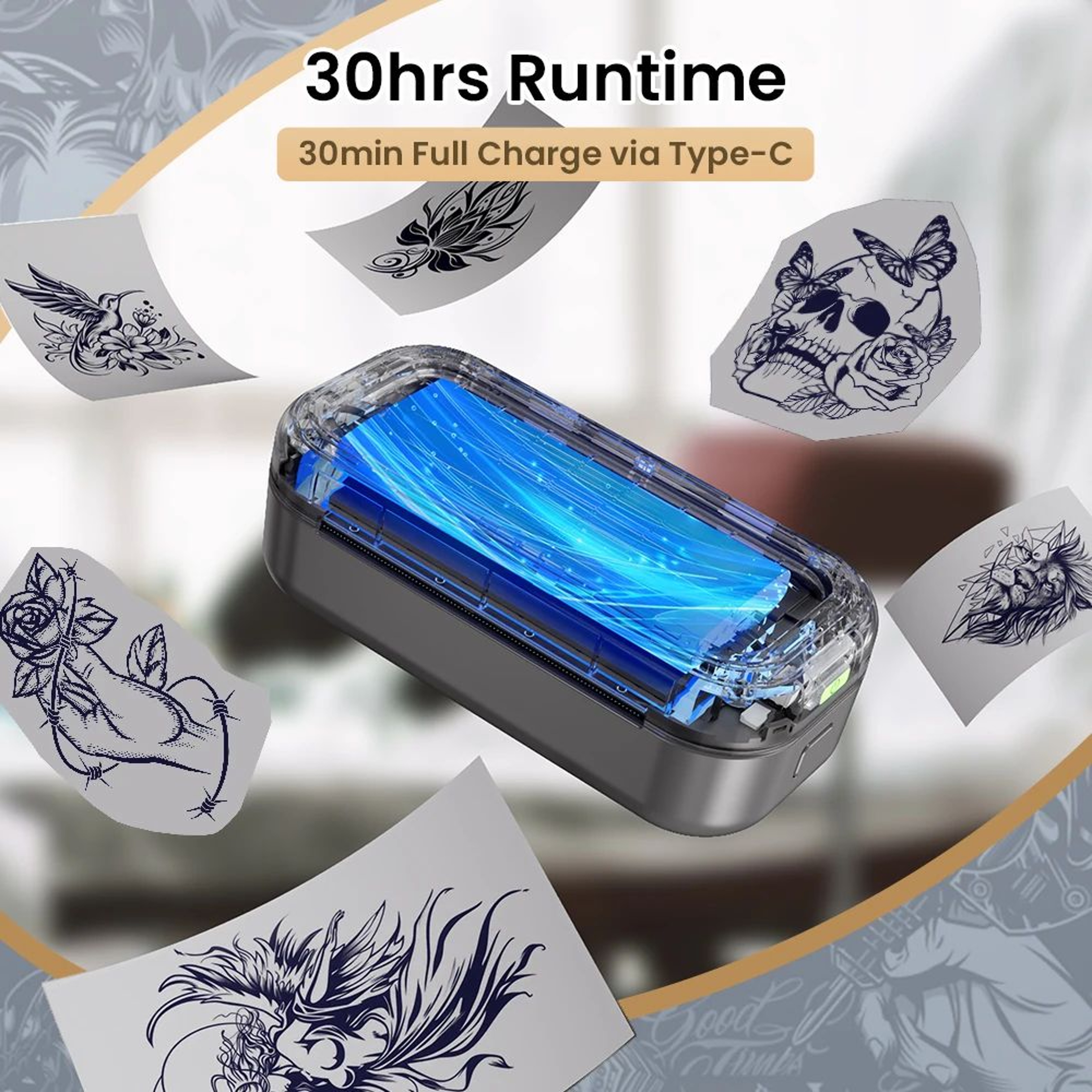 Phomemo TP31 Portable Bluetooth Tattoo Stencil Printer 3