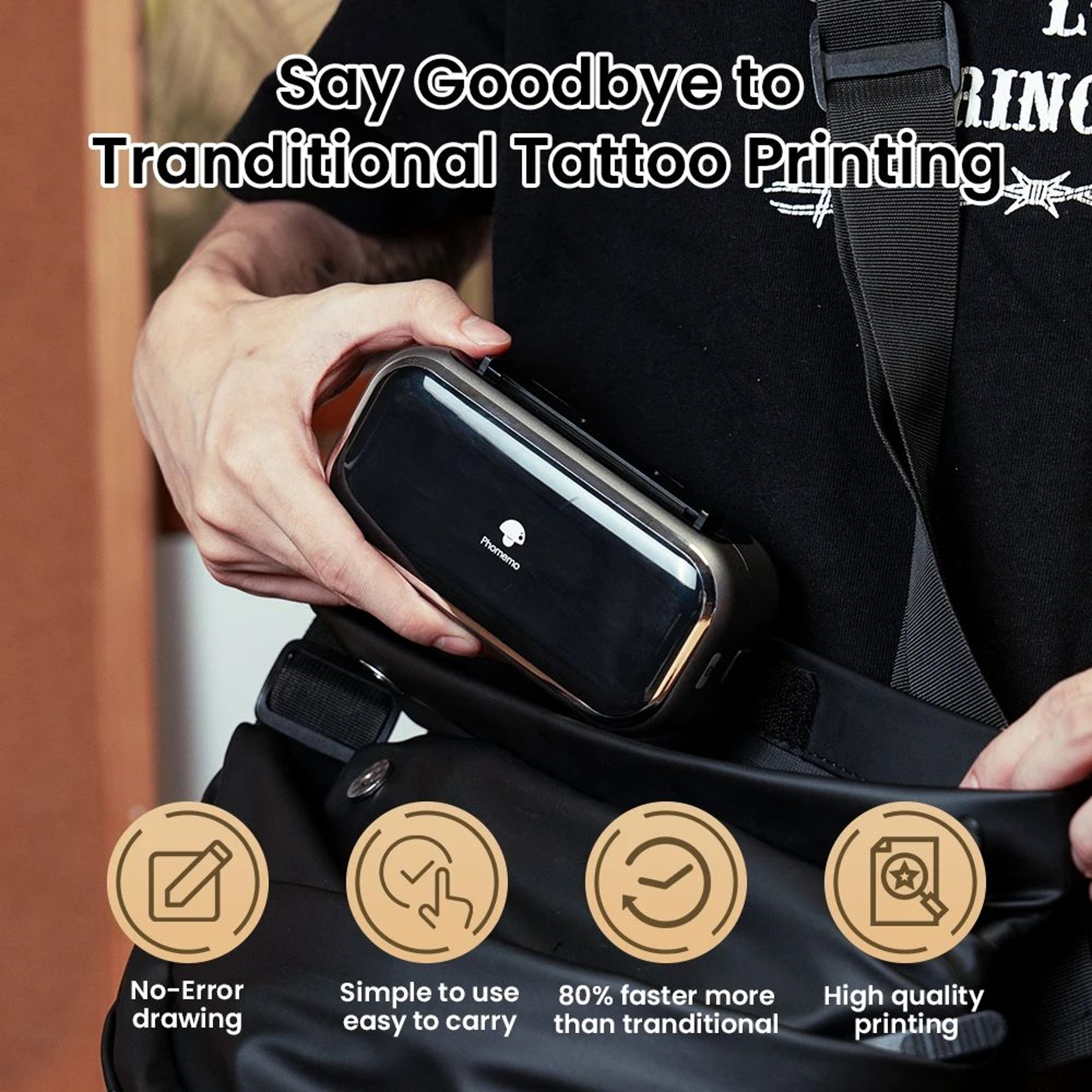 Phomemo TP31 Portable Bluetooth Tattoo Stencil Printer 4