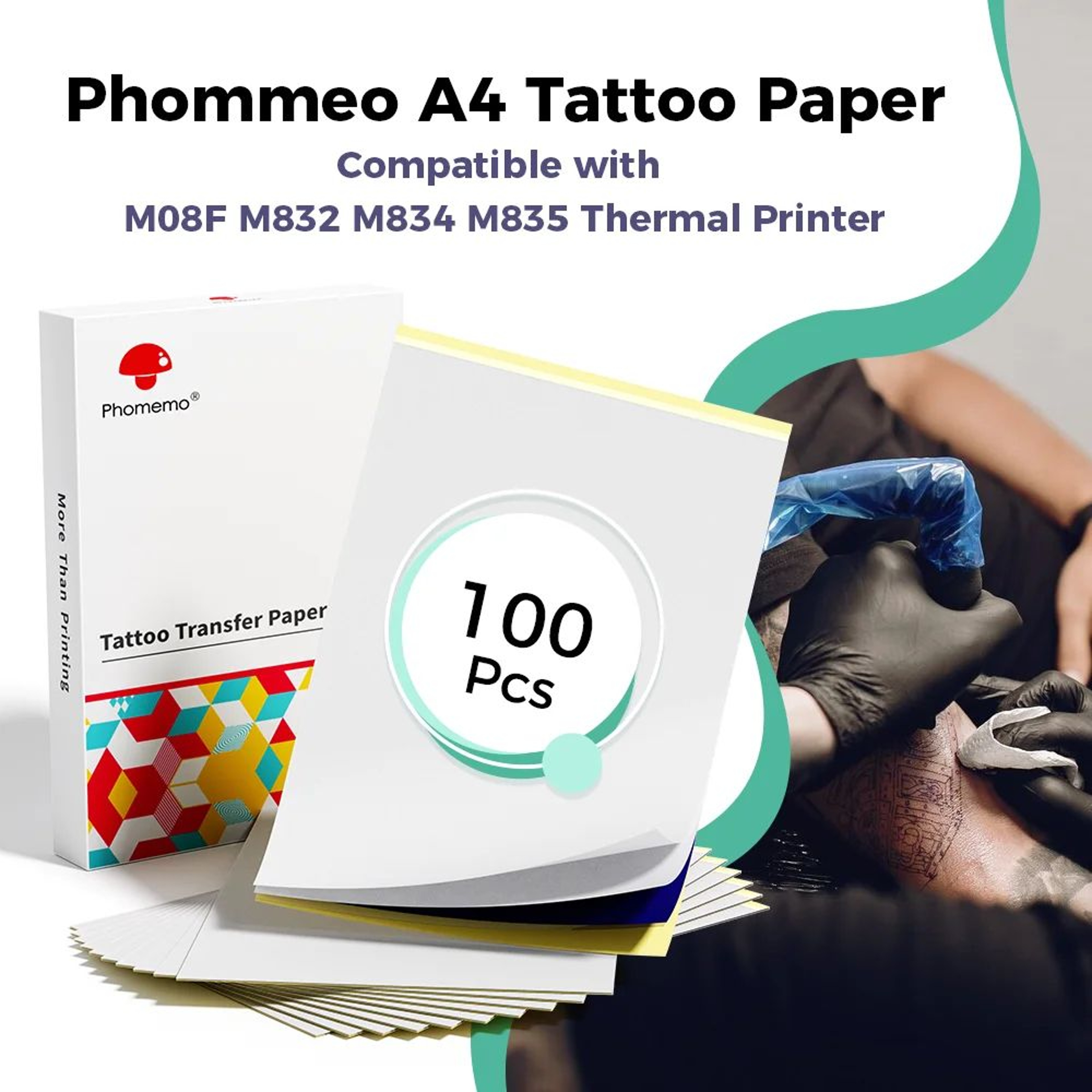A4 Tattoo Transfer Paper 100 Sheets 0