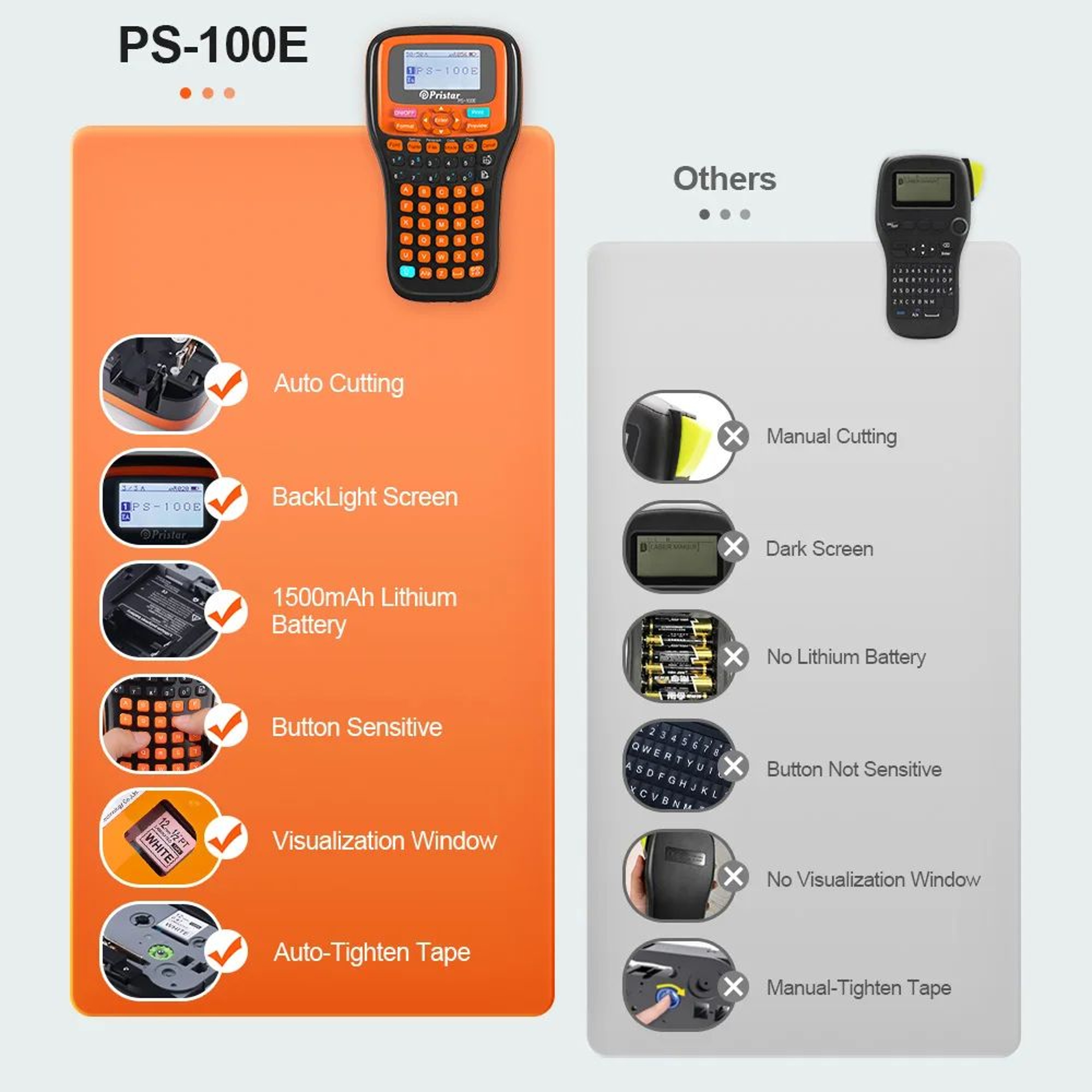 PS100E Portable Label Maker Kit 4