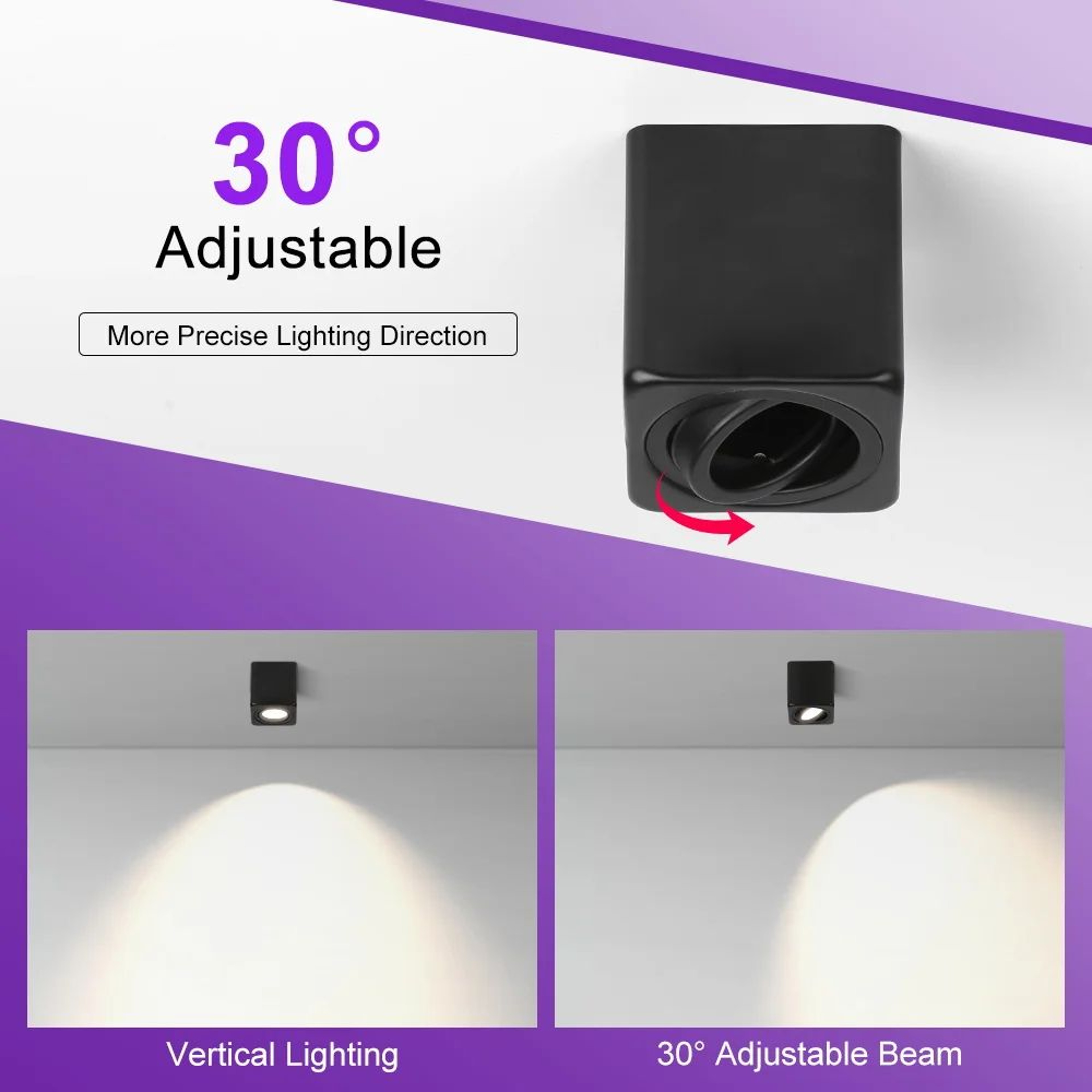 GU10 Surface Mounted LED Ceiling Spotlight 4