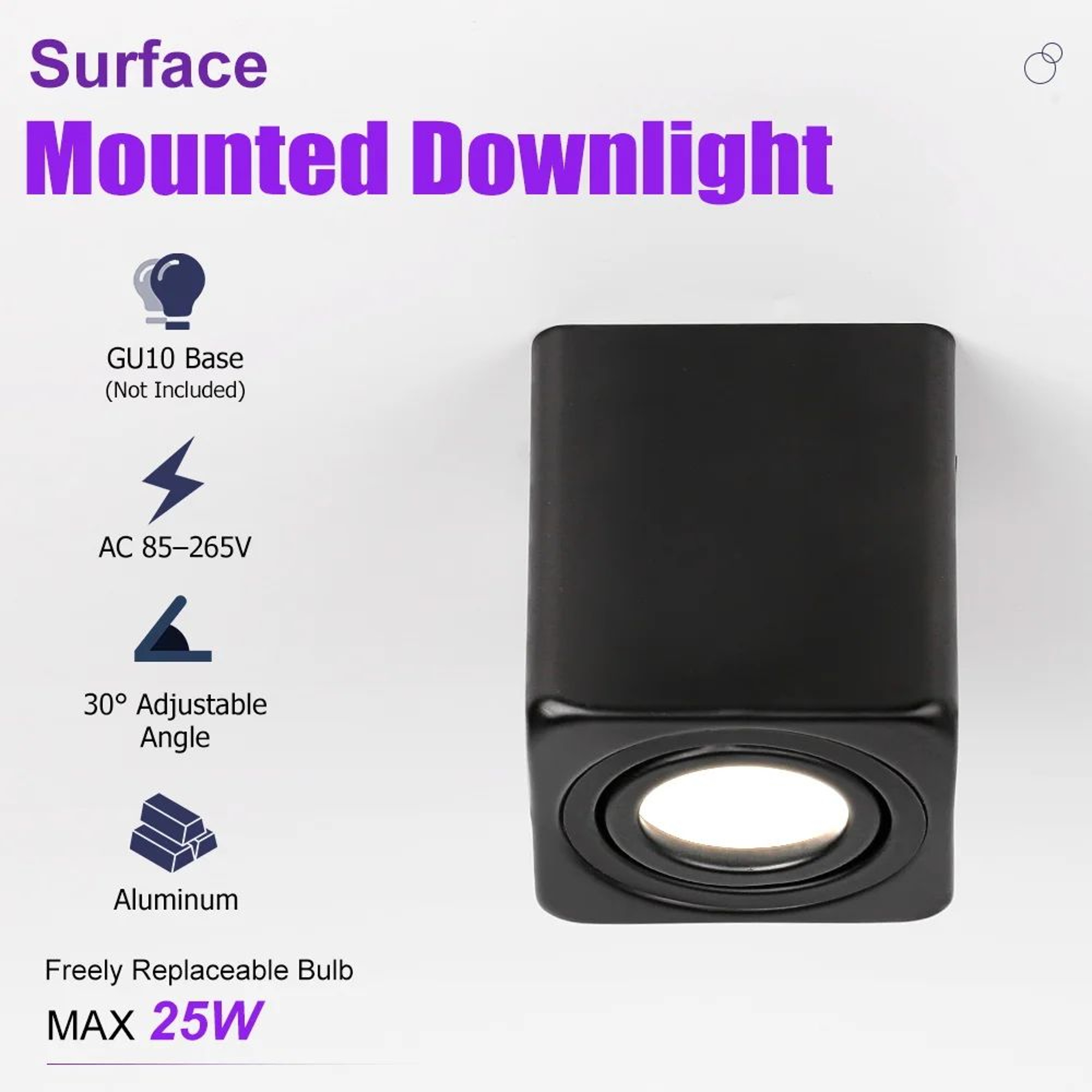 Modern Surface Mounted LED Ceiling Spotlight 0