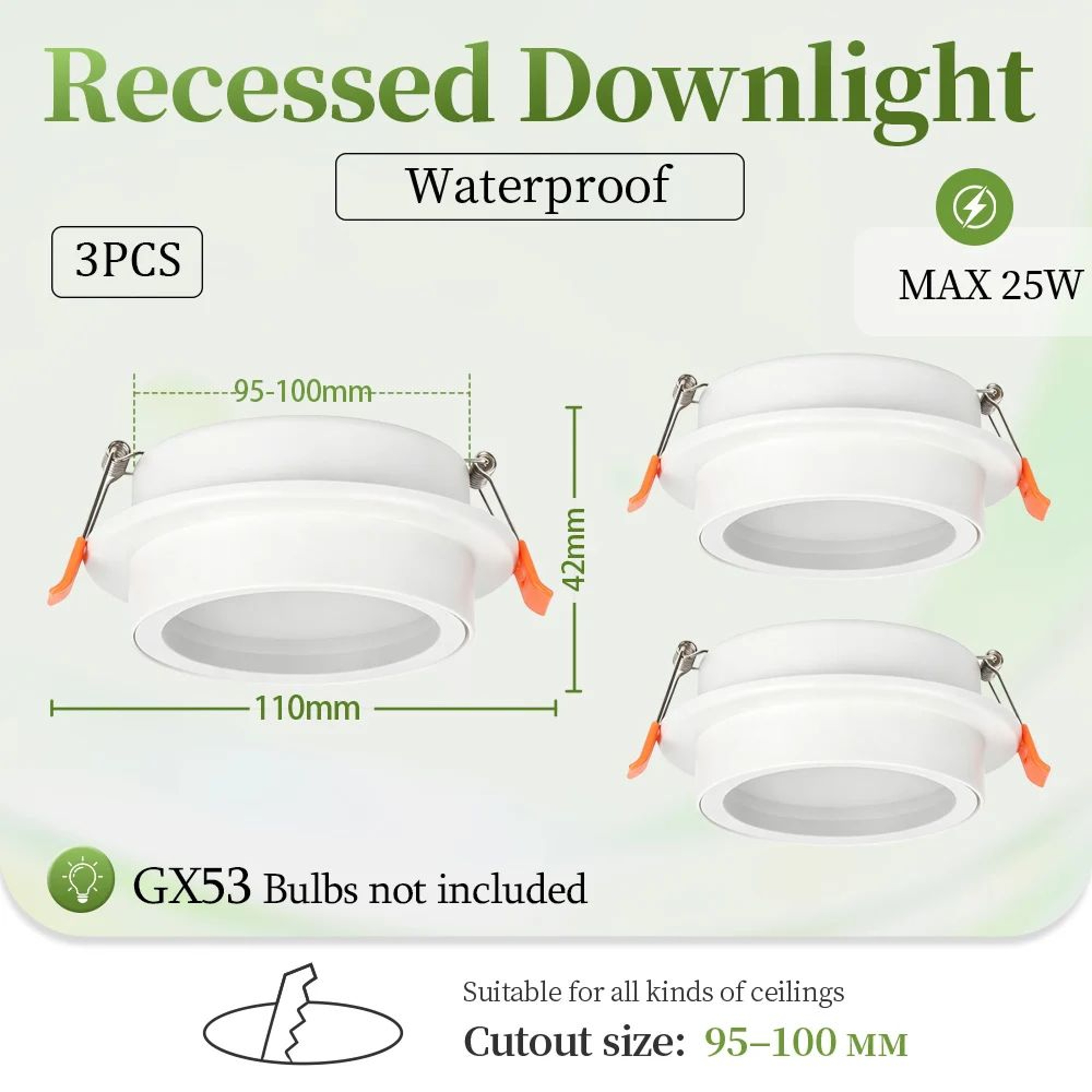 Waterproof GX53 LED Ceiling Downlight 13