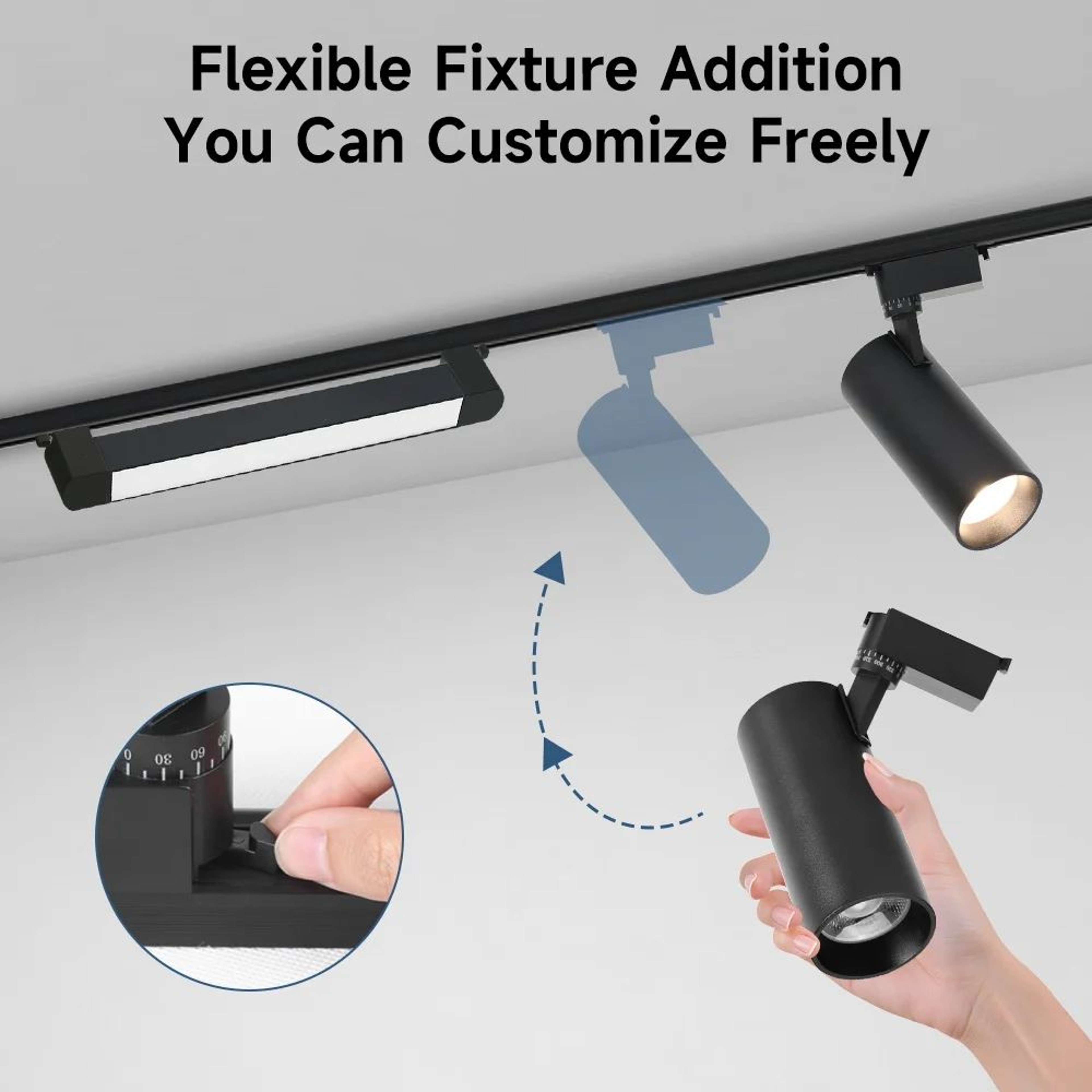 Modern COB LED Track Lighting Set 3