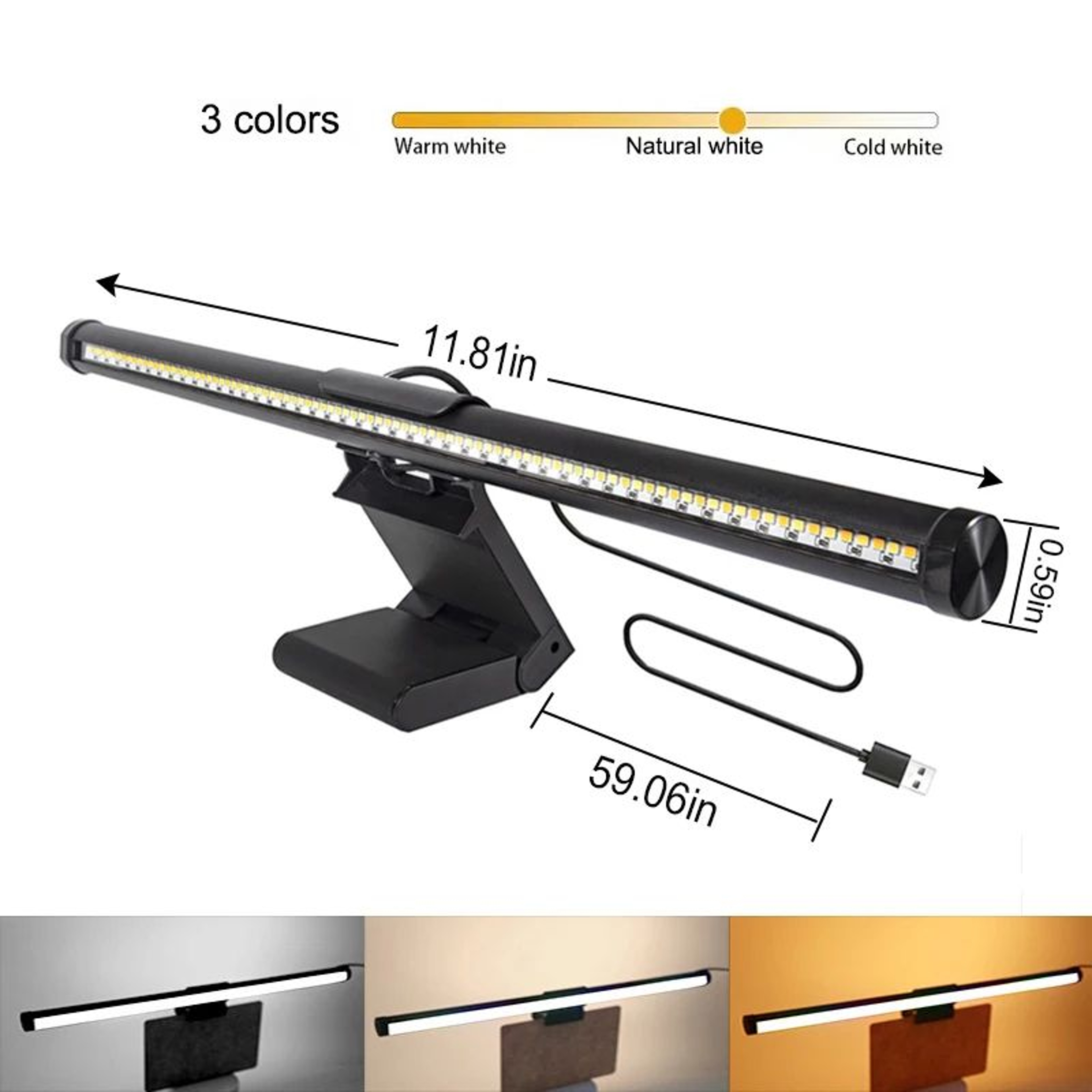 RGB Touch Dimmable Monitor Light Bar 6