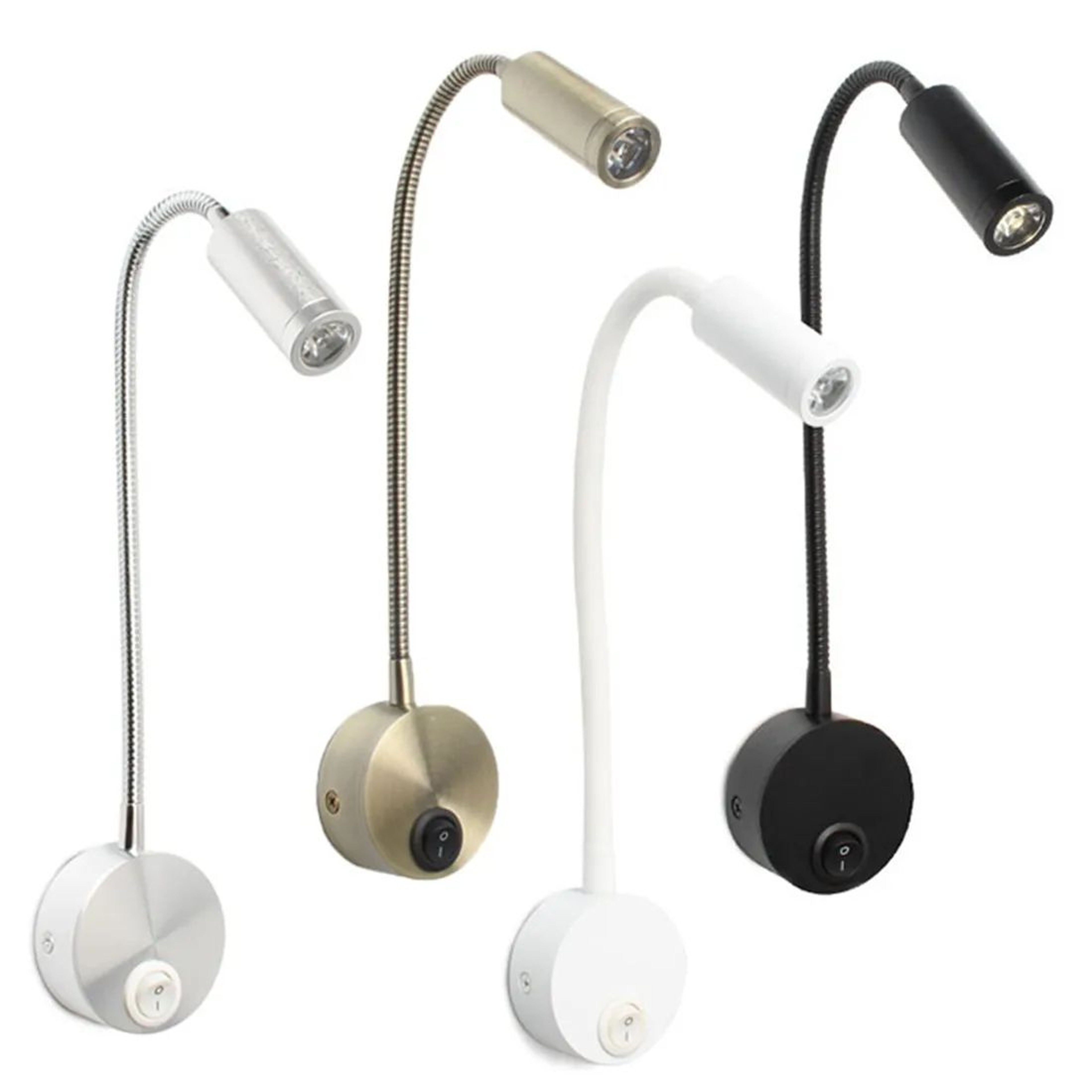 Flexible Gooseneck LED Reading Wall Lamp 0