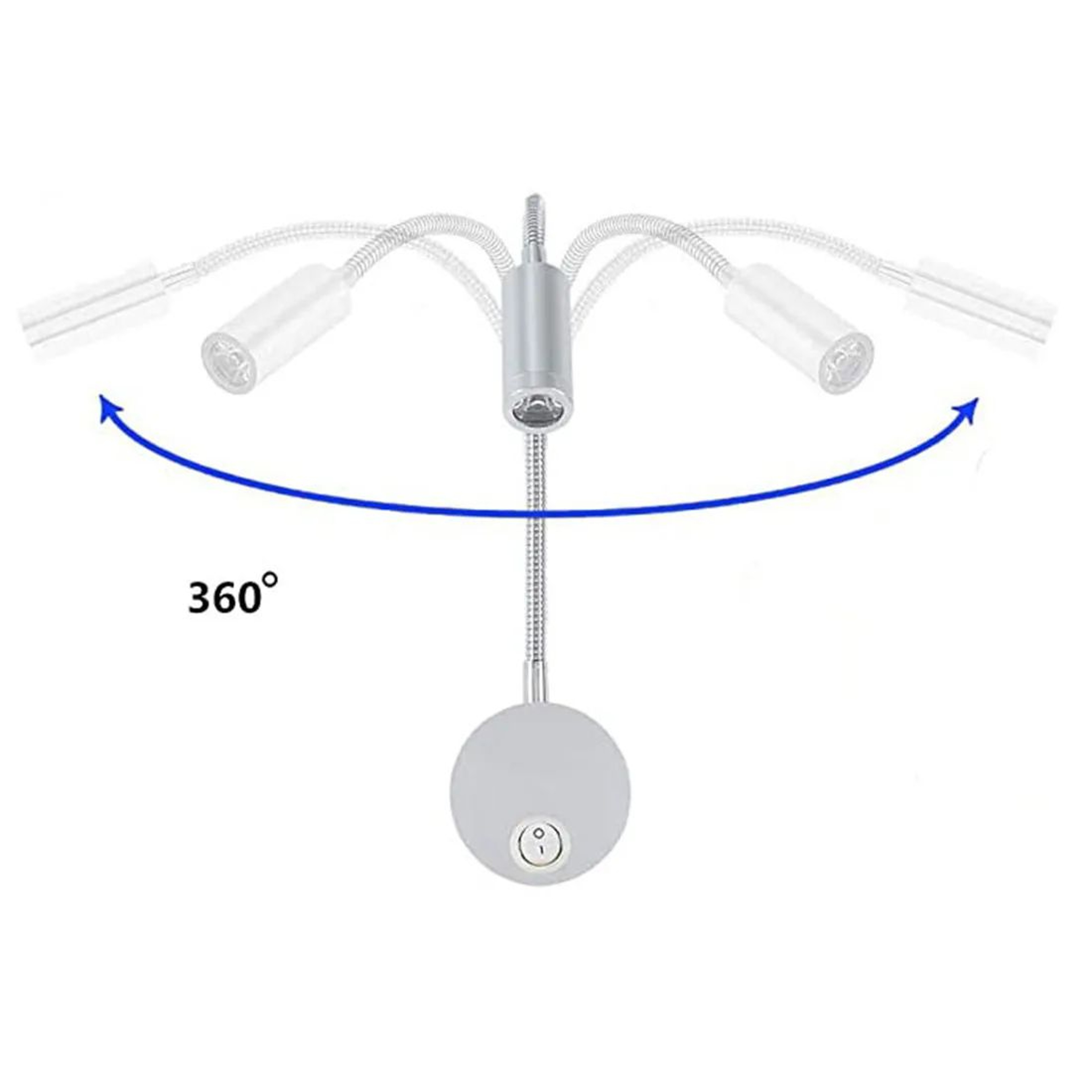 Flexible Gooseneck LED Reading Wall Lamp 2