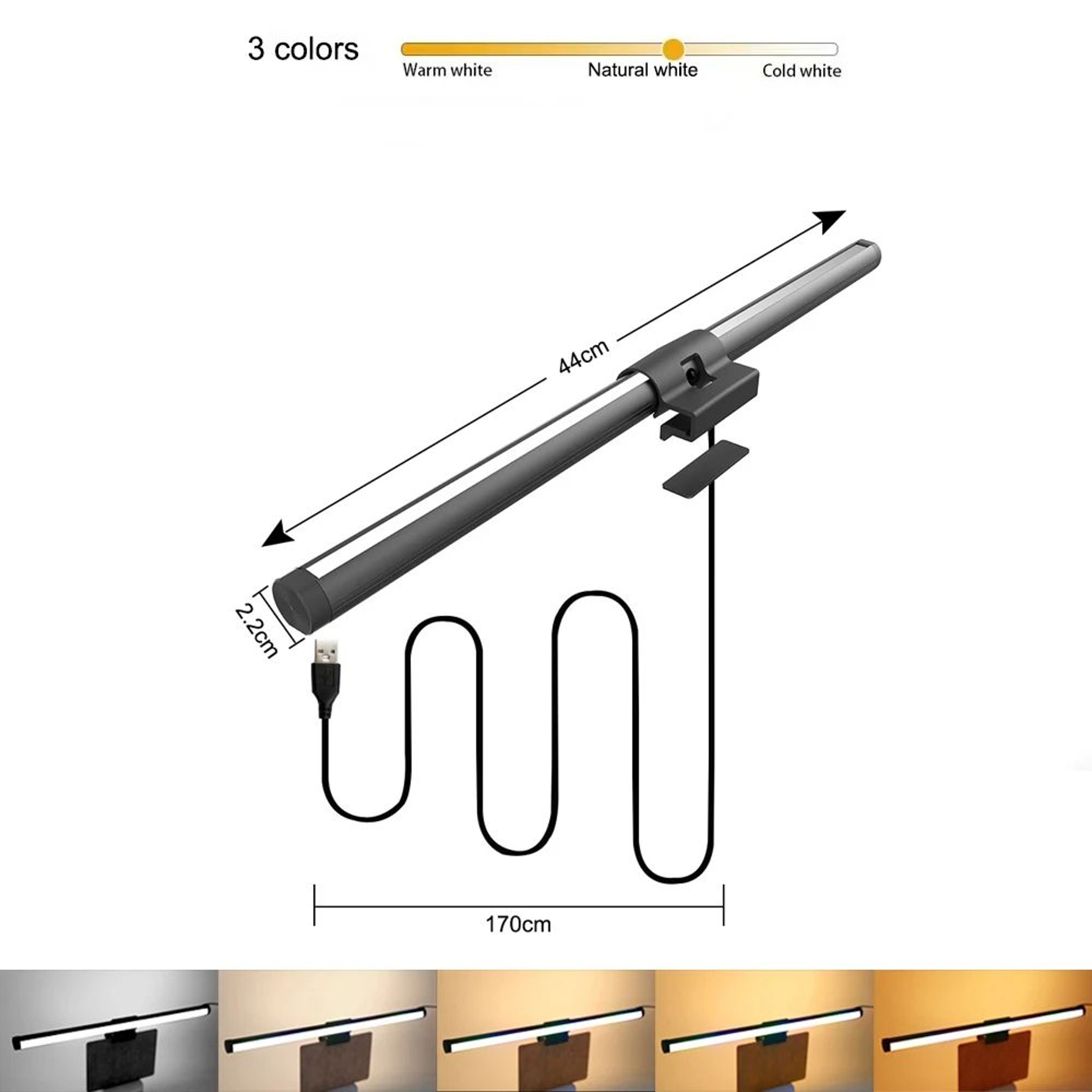 RGB Stepless Dimming Screen Light Bar 6