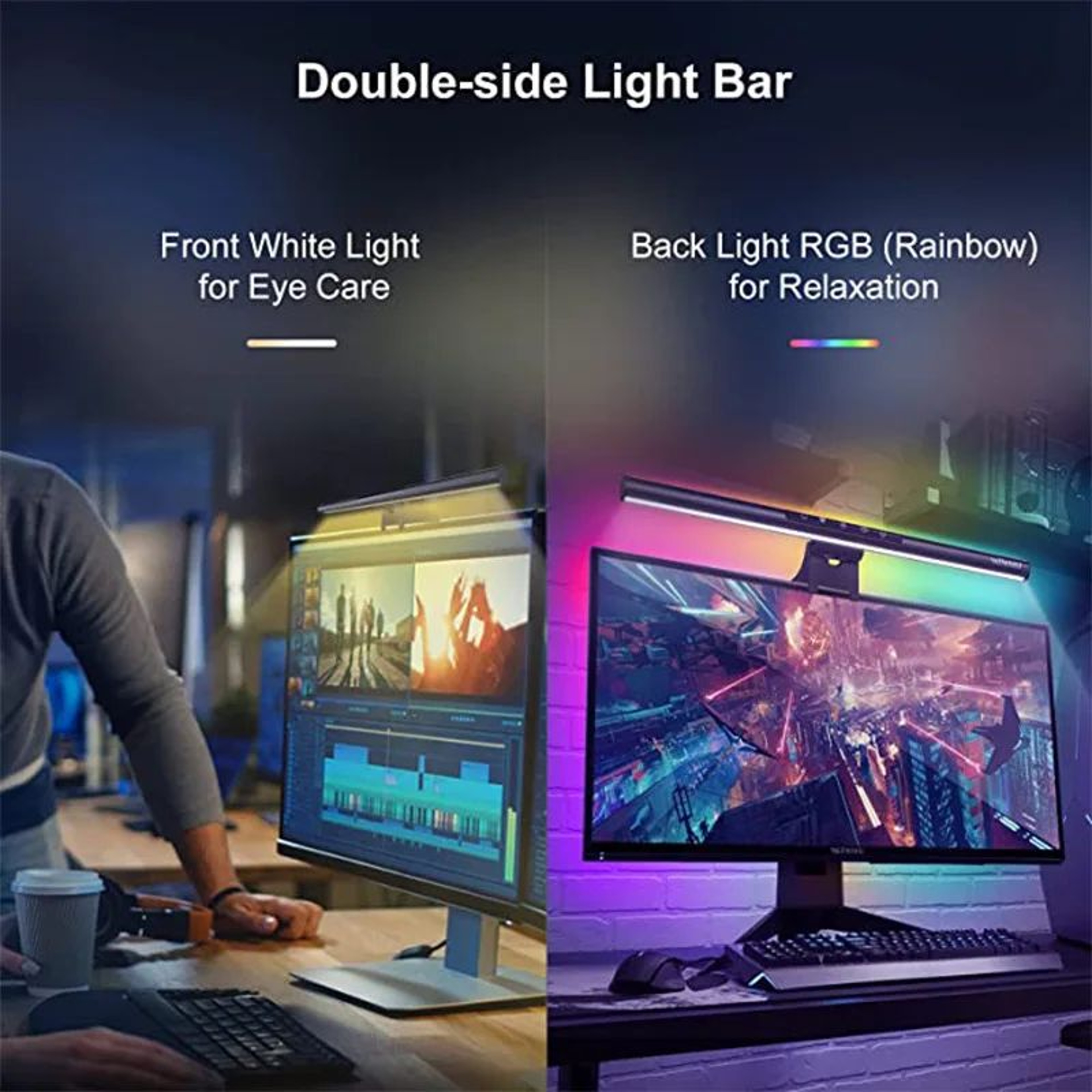 RGB Stepless Dimming Screen Light Bar 4