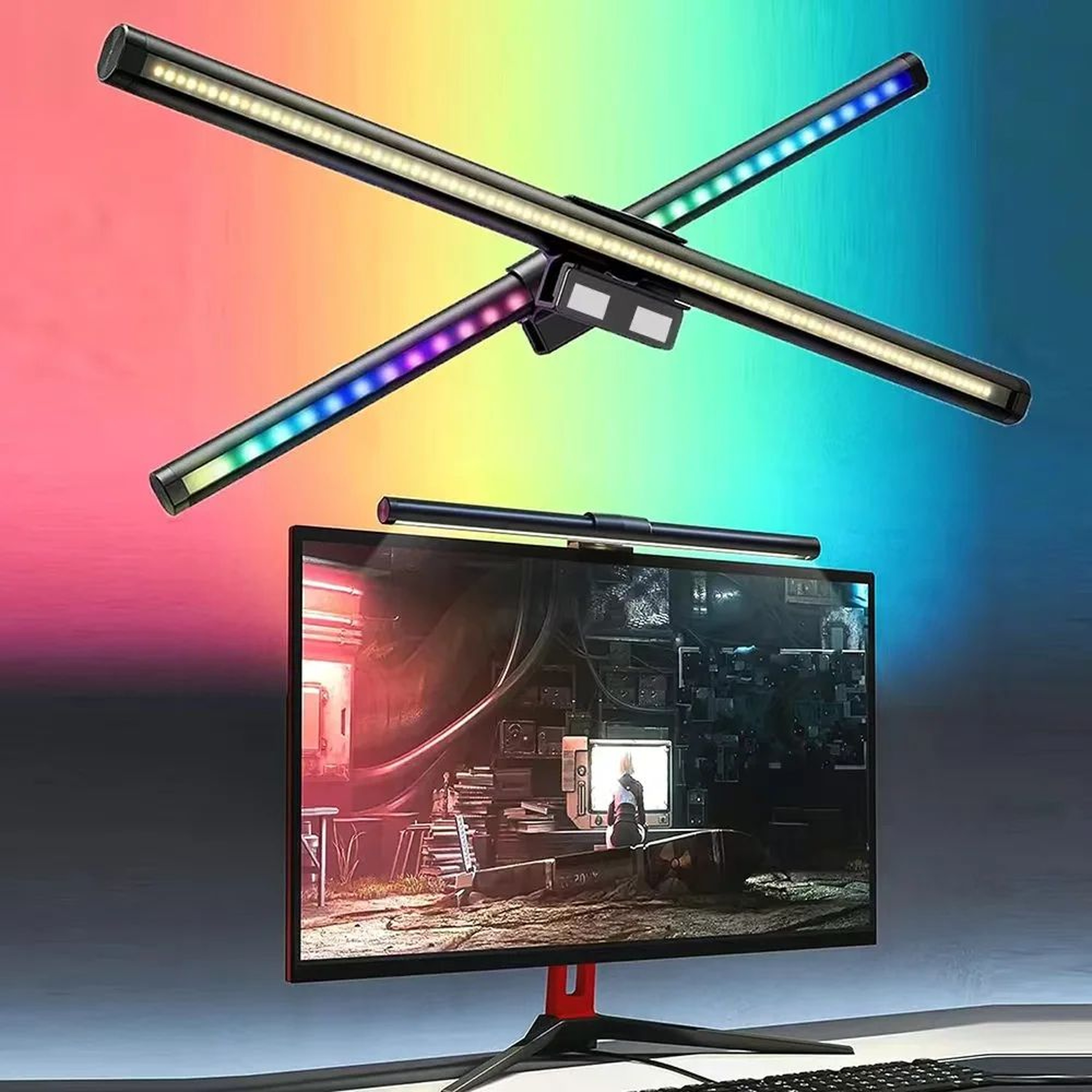 RGB Stepless Dimming Screen Light Bar 3