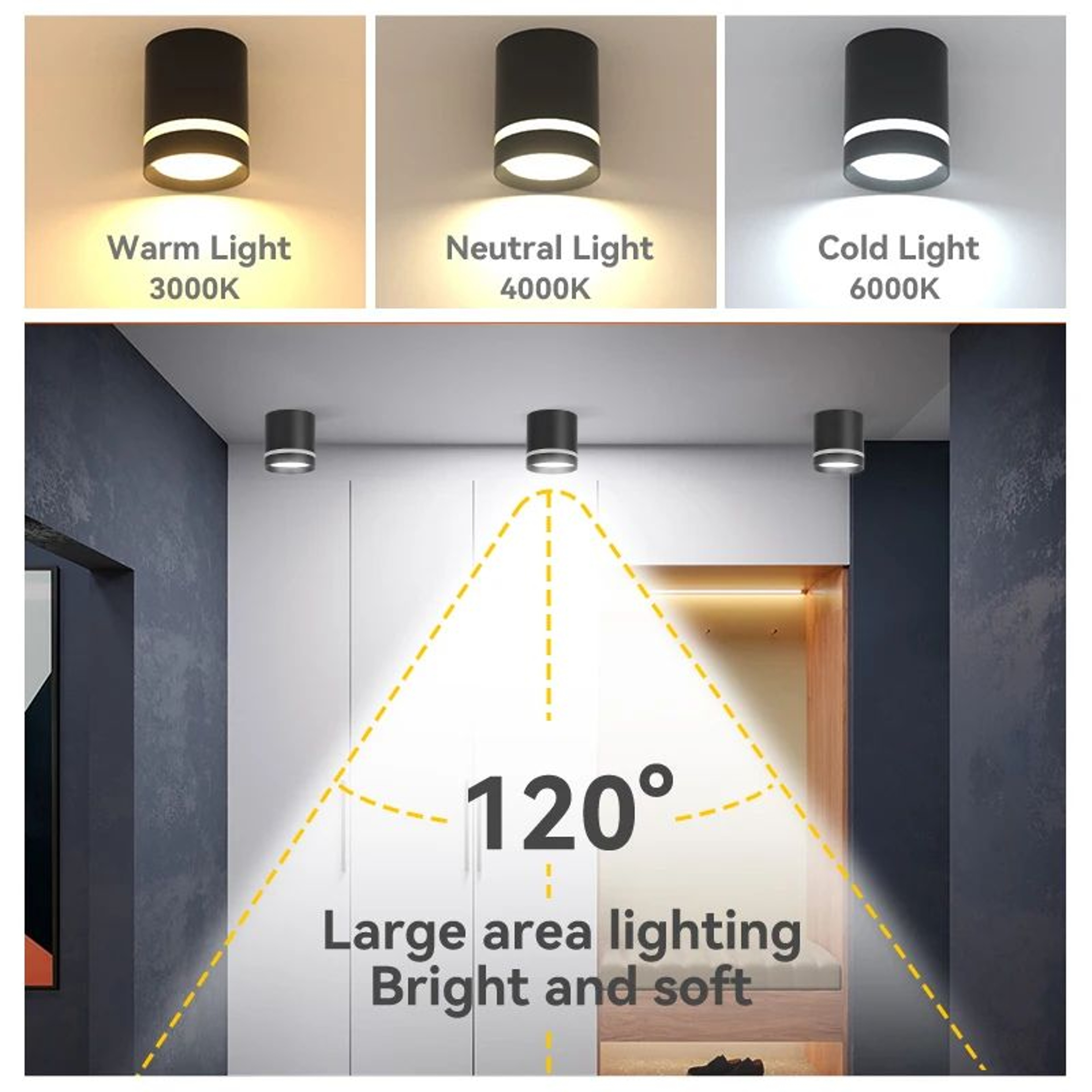 Sleek LED Surface Mount Ceiling Downlight 2