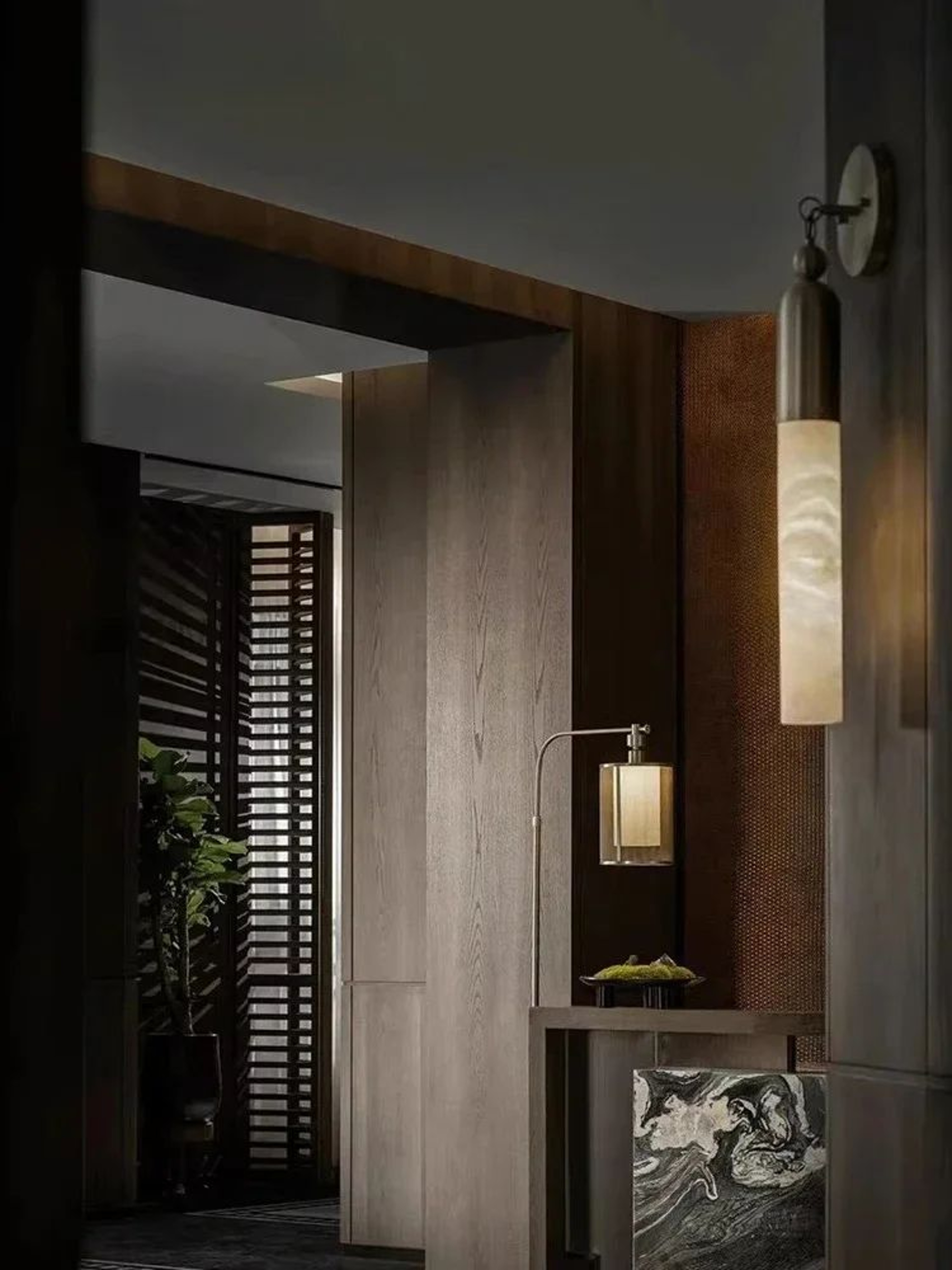Vintage Alabaster Marble LED Wall Lamp 4